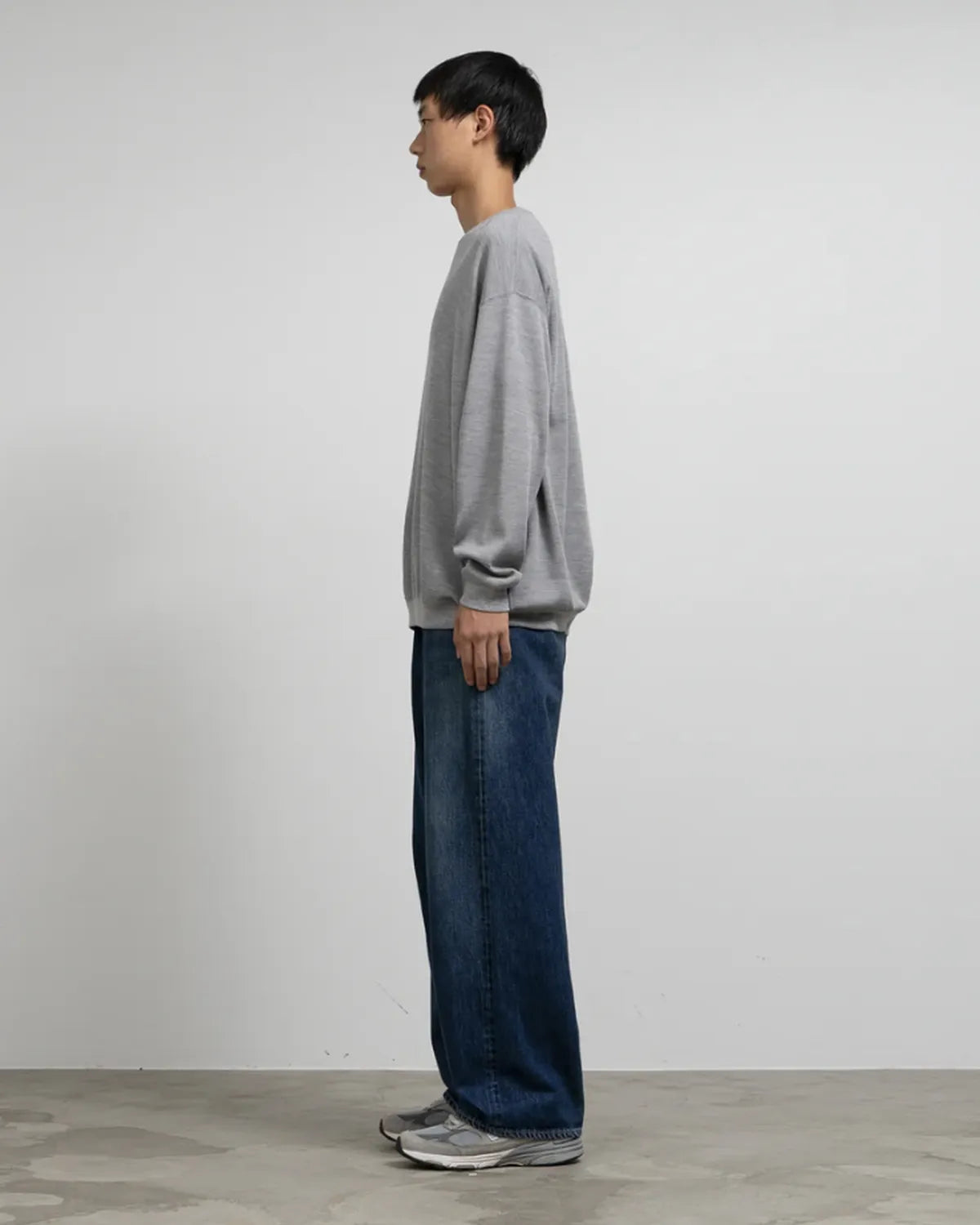 Graphpaper / Wool Honeycomb Crew Neck Thermal (GU253-70250B)