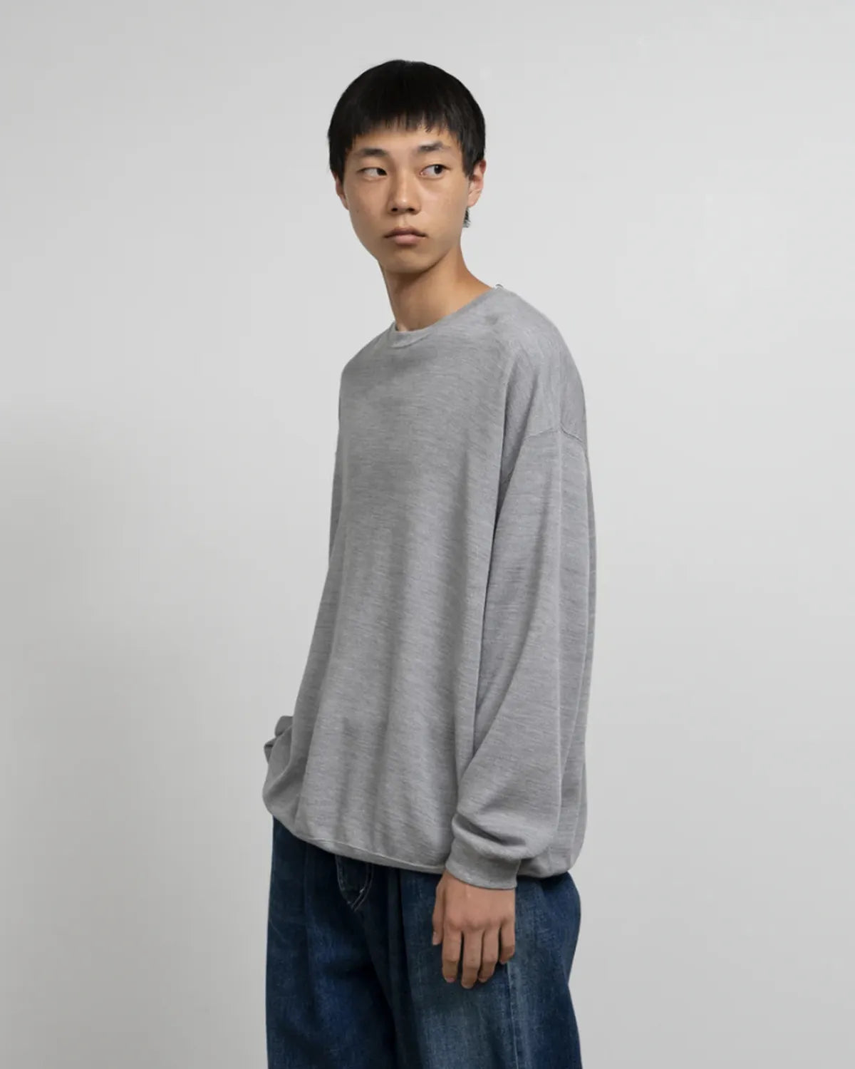 Graphpaper / Wool Honeycomb Crew Neck Thermal (GU253-70250B)