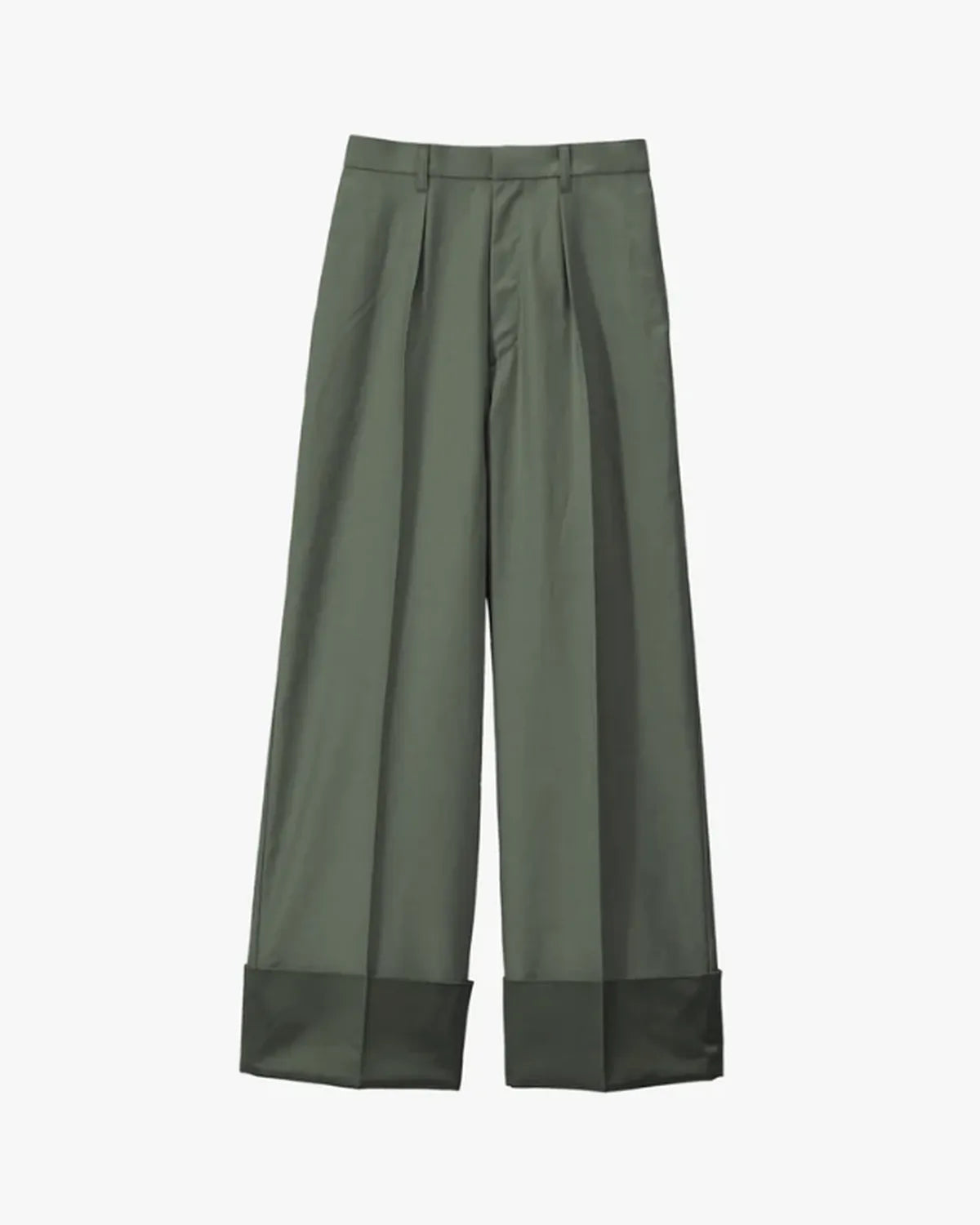 Graphpaper / Cotton Cupro Back Satin Wide Trousers (GL253-40347)