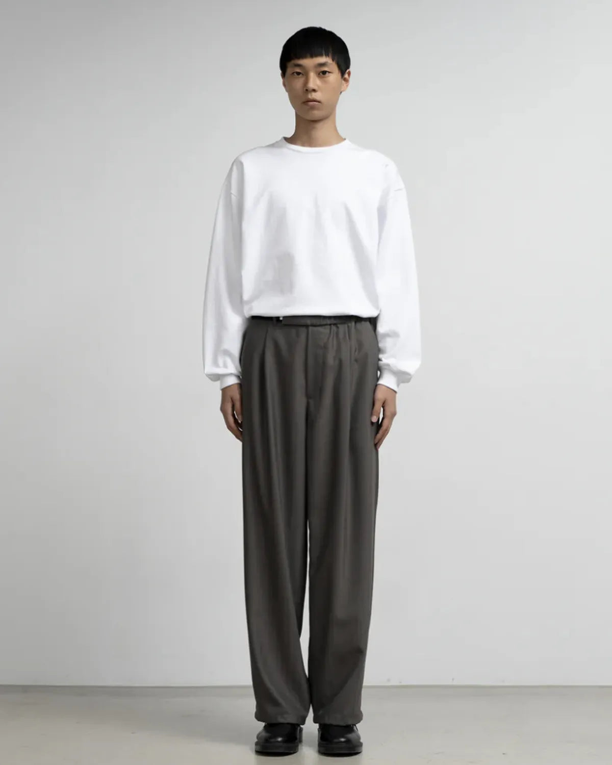 Graphpaper / Melange Herringbone Stripe Chef Track Pants (GM253-40335)