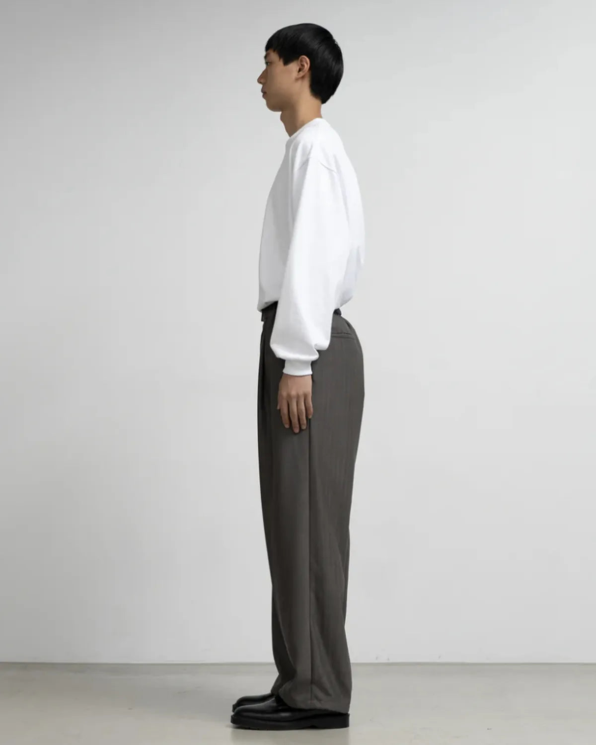 Graphpaper / Melange Herringbone Stripe Chef Track Pants (GM253-40335)