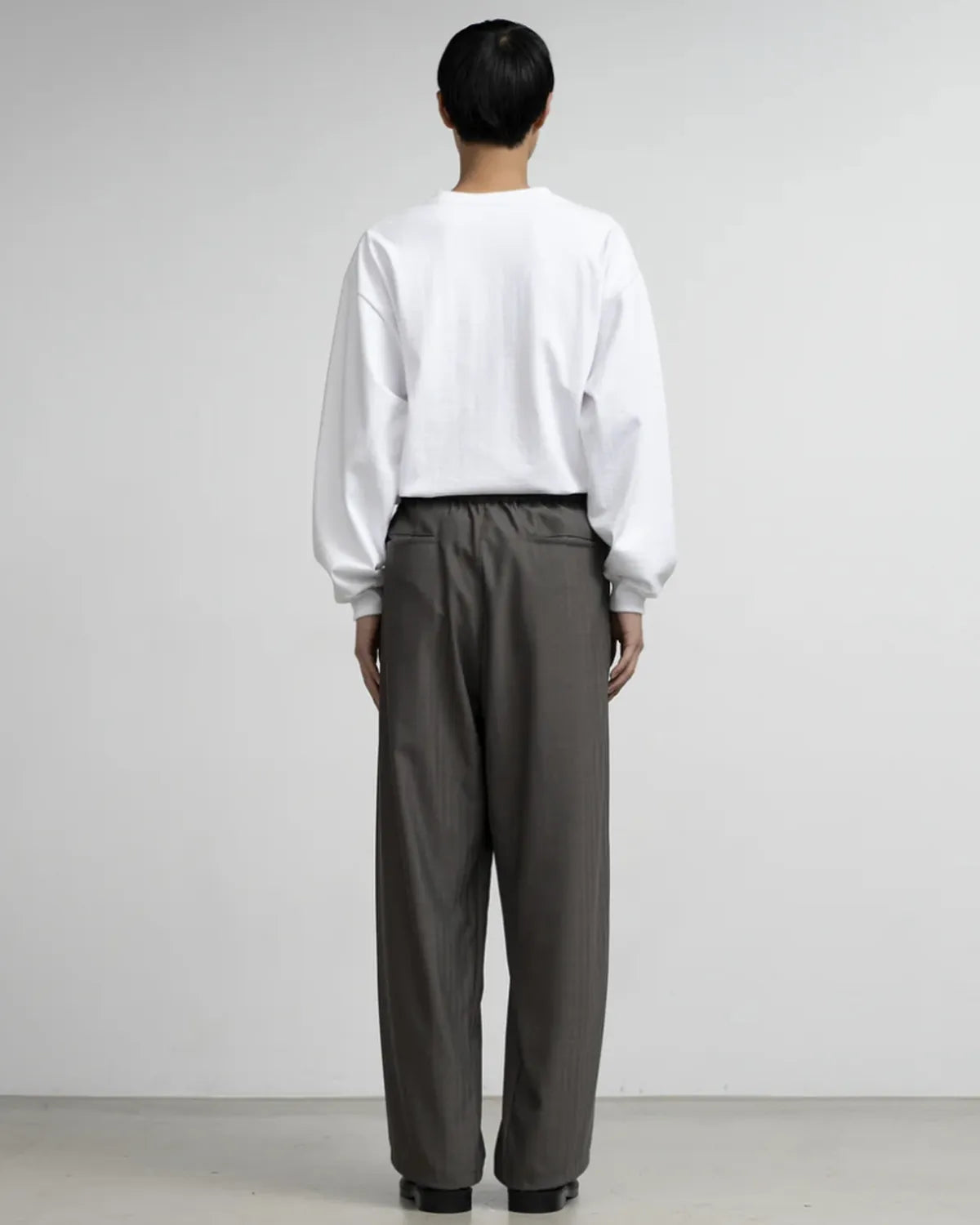 Graphpaper / Melange Herringbone Stripe Chef Track Pants (GM253-40335)