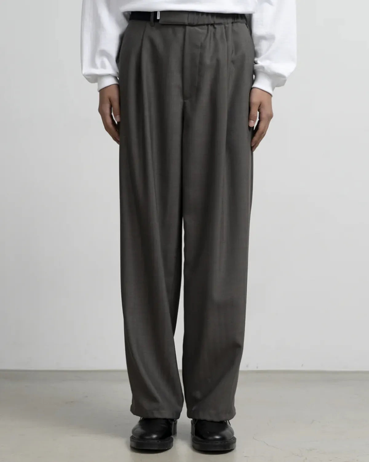 Graphpaper / Melange Herringbone Stripe Chef Track Pants (GM253-40335)