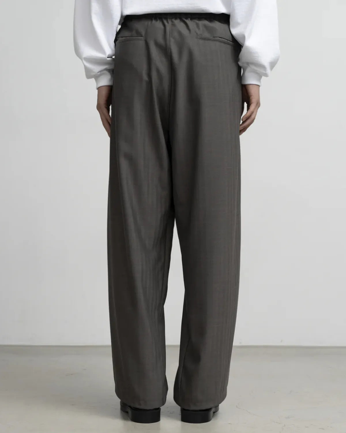 Graphpaper / Melange Herringbone Stripe Chef Track Pants (GM253-40335)
