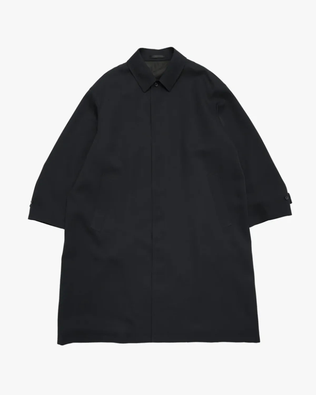 Graphpaper / Scale Off Wool Balmacaan Coat (GM253-10170B)