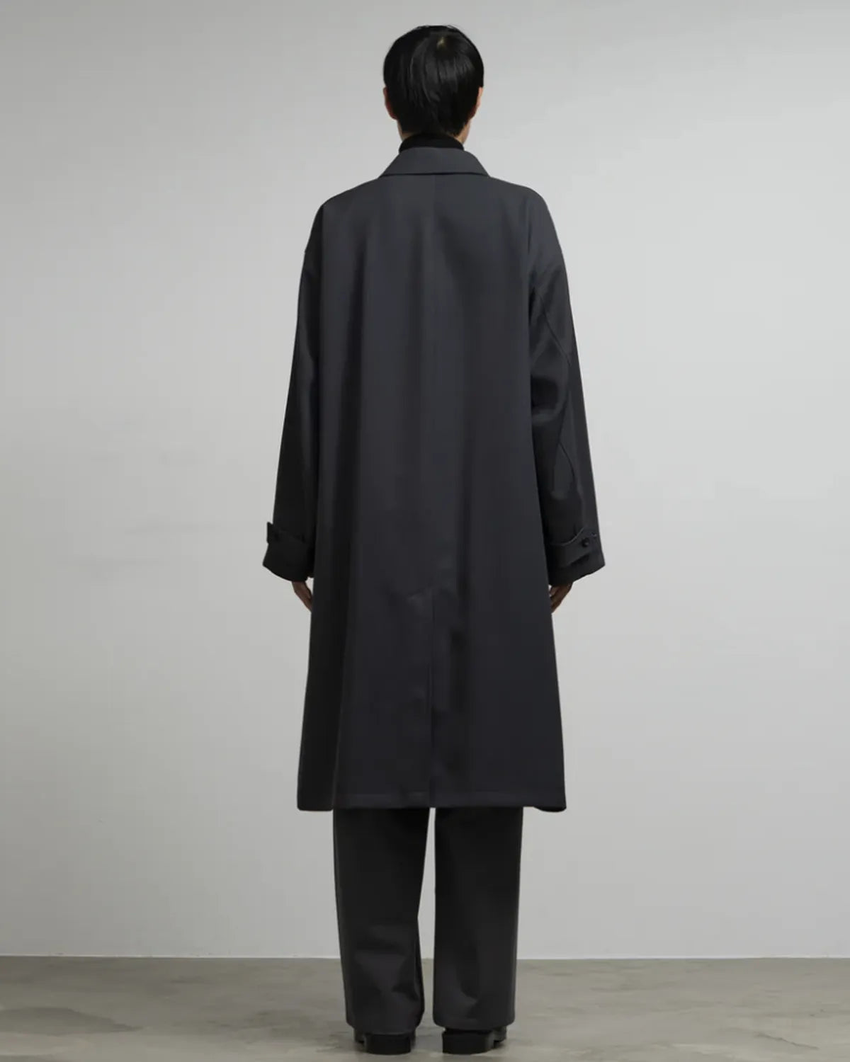 Graphpaper / Scale Off Wool Balmacaan Coat (GM253-10170B)