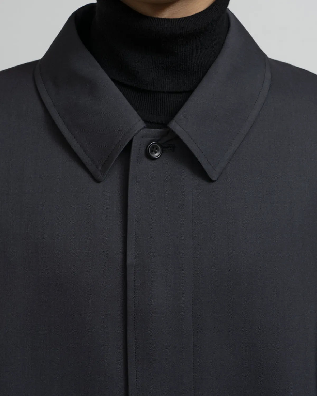 Graphpaper / Scale Off Wool Balmacaan Coat (GM253-10170B)