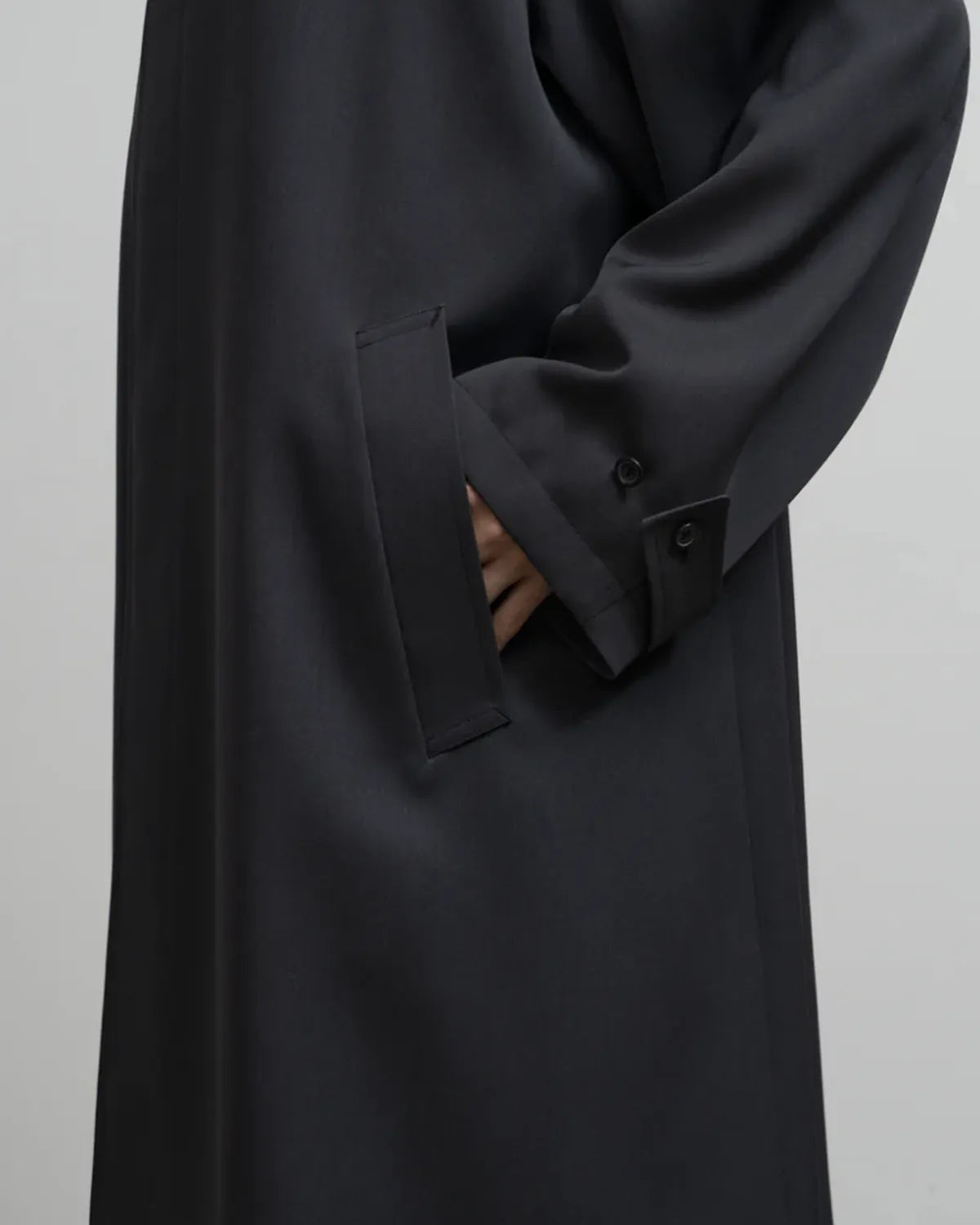Graphpaper / Scale Off Wool Balmacaan Coat (GM253-10170B)