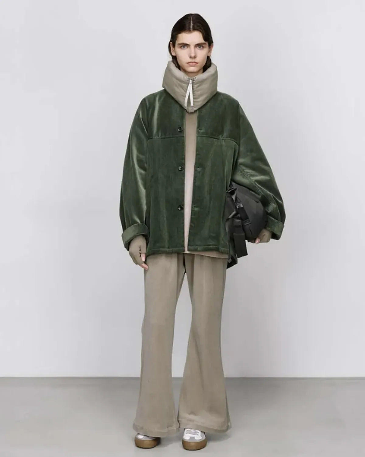 Graphpaper / Suvin Corduroy Collarless Jacket (GU253-30365)