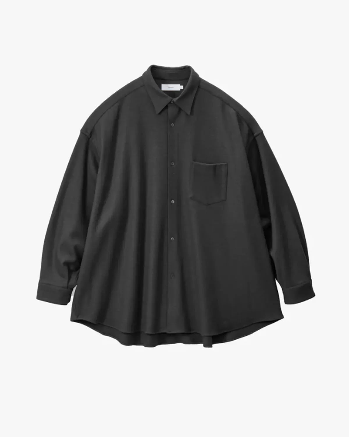 Graphpaper / Wool Smooth Flannel Oversized Regular Collar Shirt (GU253-50221B)