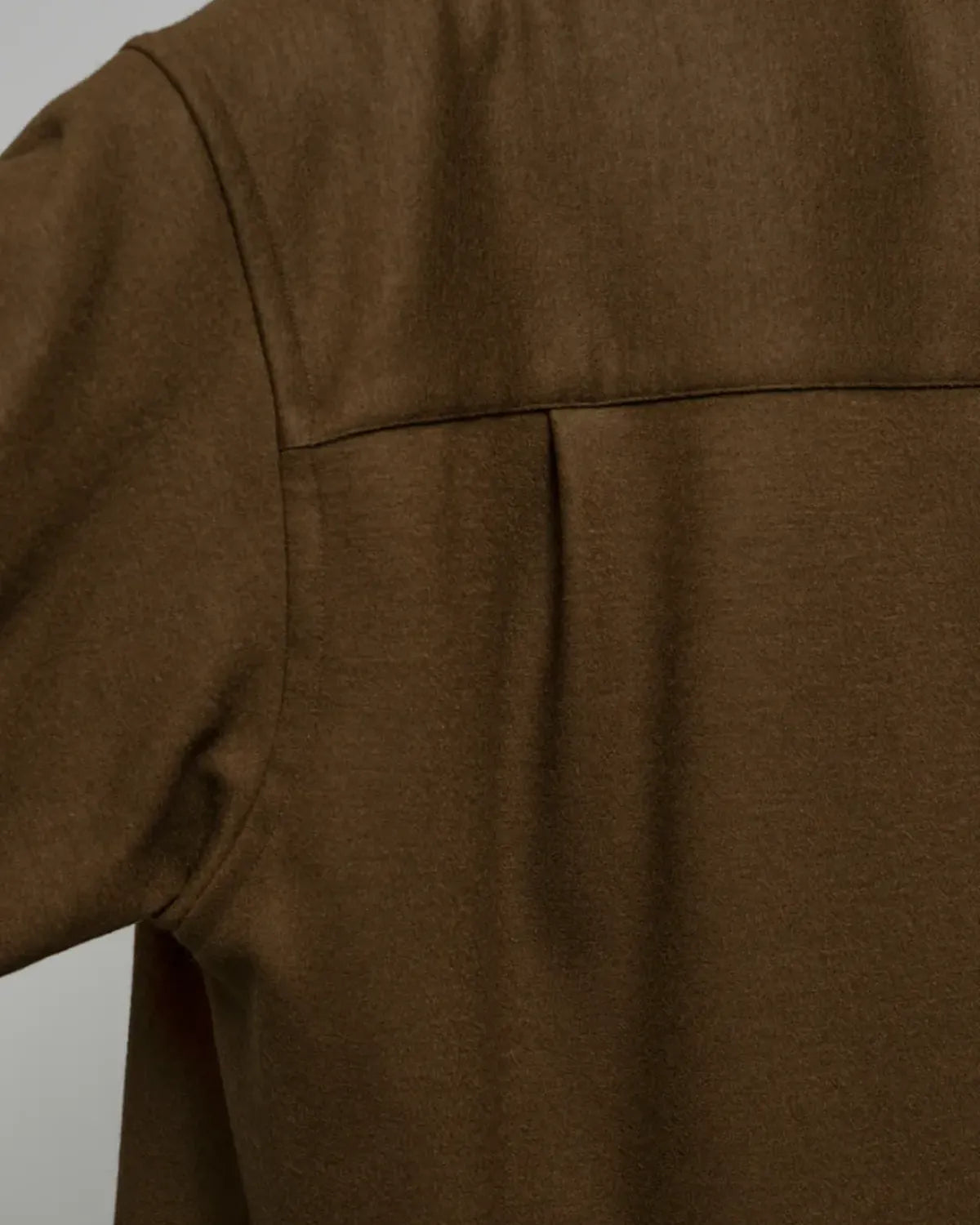 Graphpaper / Wool Smooth Flannel Oversized Band Collar Shirt (GU253-50222B)
