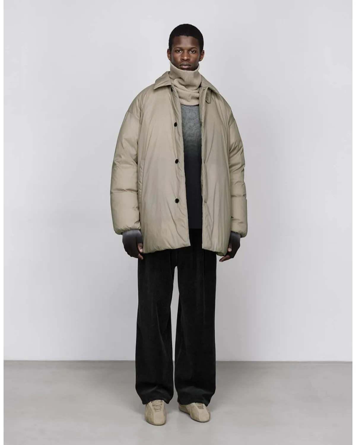 Graphpaper / PERTEX QUANTUM AIR Bal Collar Down Coat (GM253-10434)