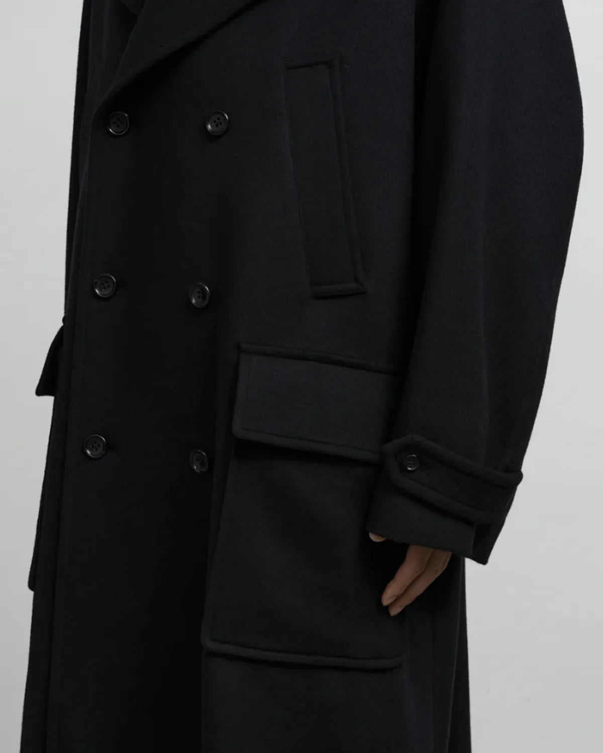 Graphpaper / Light Melton Pea Coat (GM253-10266B)