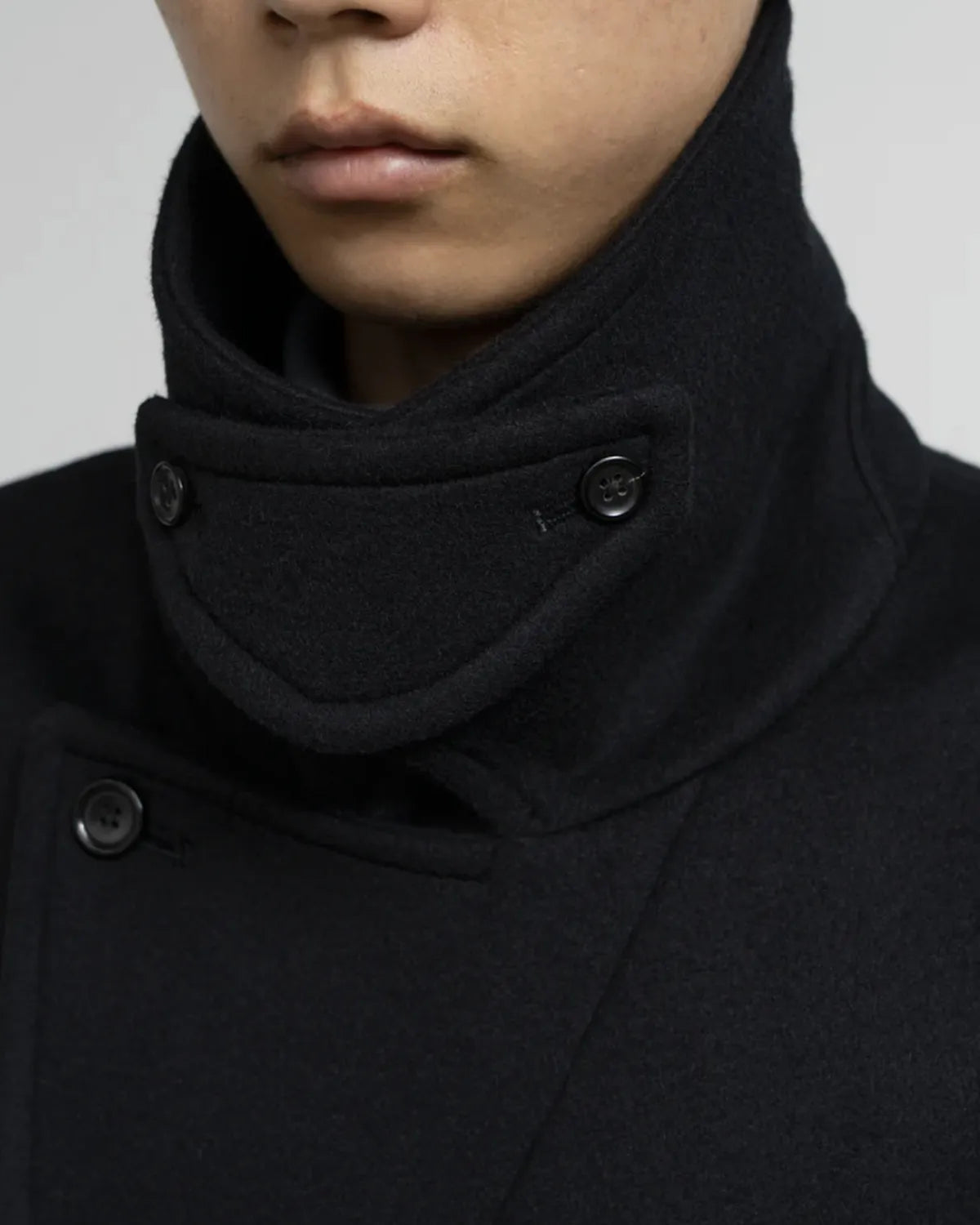 Graphpaper / Light Melton Pea Coat (GM253-10266B)