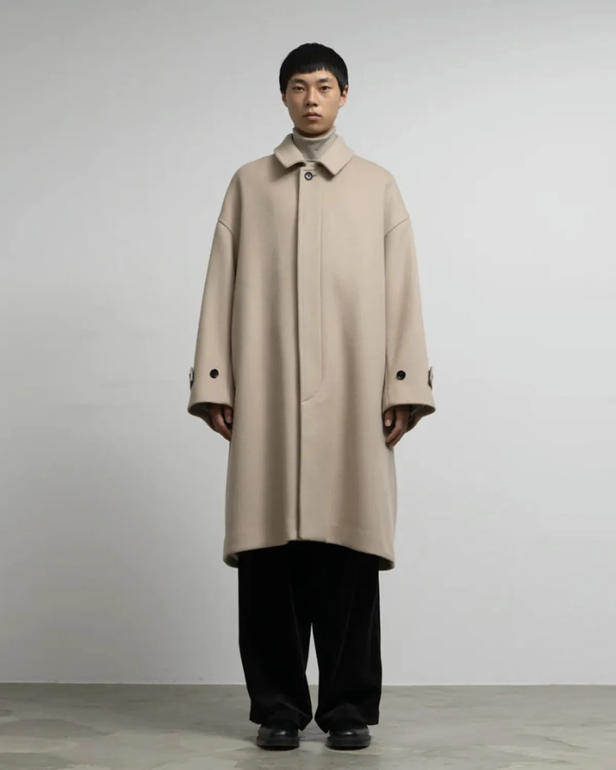 Graphpaper / Light Melton Oversized Coat (GU253-10270C)