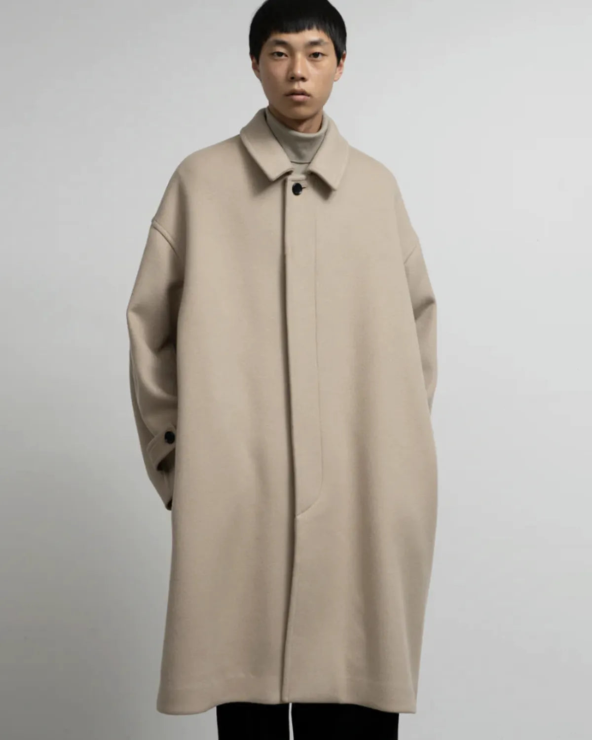ジャケット・アウター Graphpaper Light Melton Oversized Coat 0 Graphpaper｜ライトメルトン オーバーサイズ ロングコート “Light