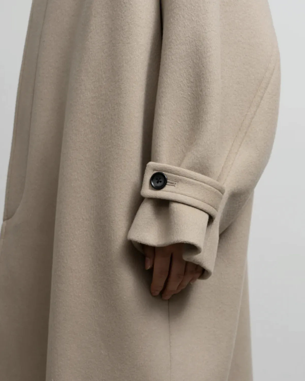 Graphpaper / Light Melton Oversized Coat (GU253-10270C)