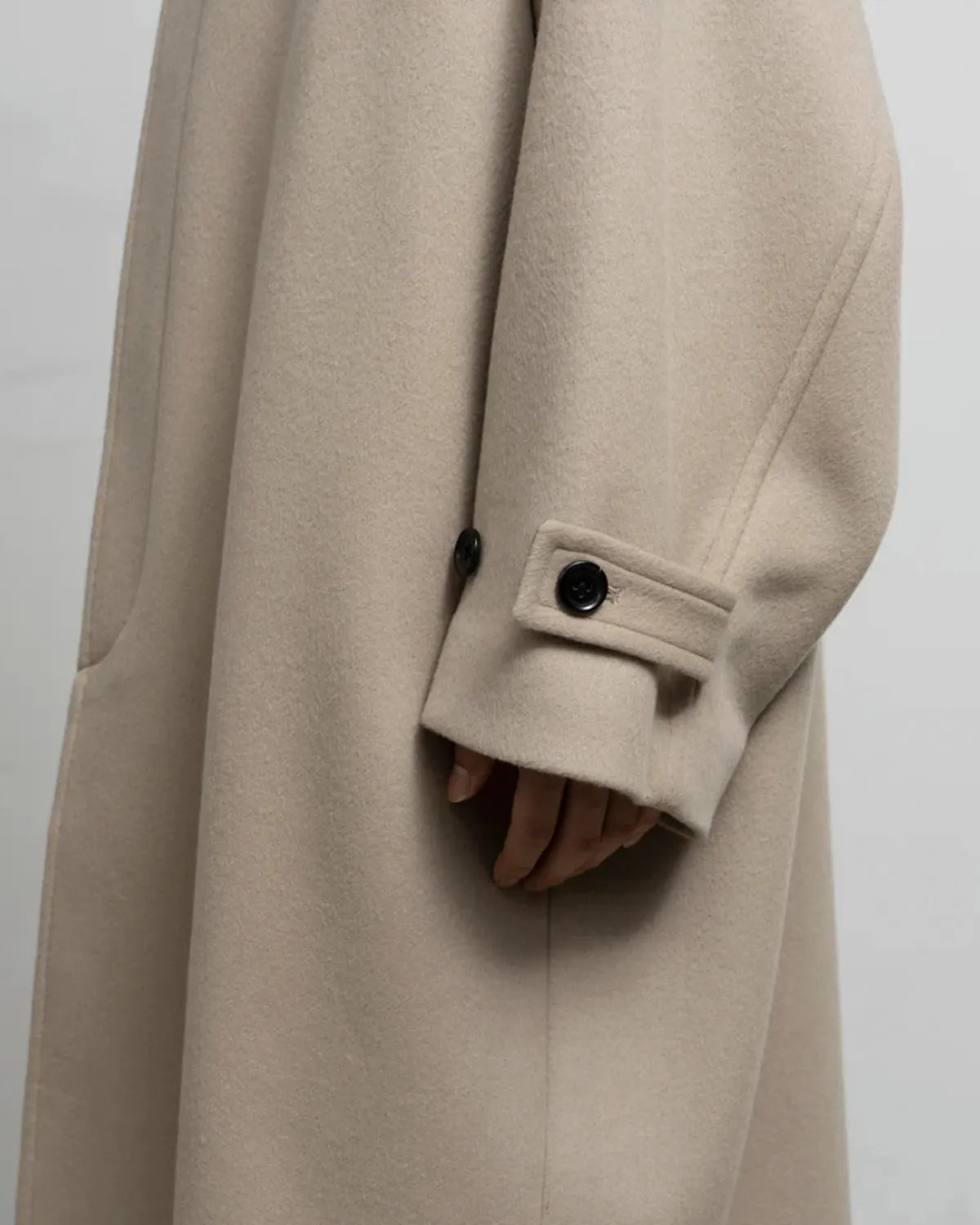 Graphpaper / Light Melton Oversized Coat (GU253-10270C)