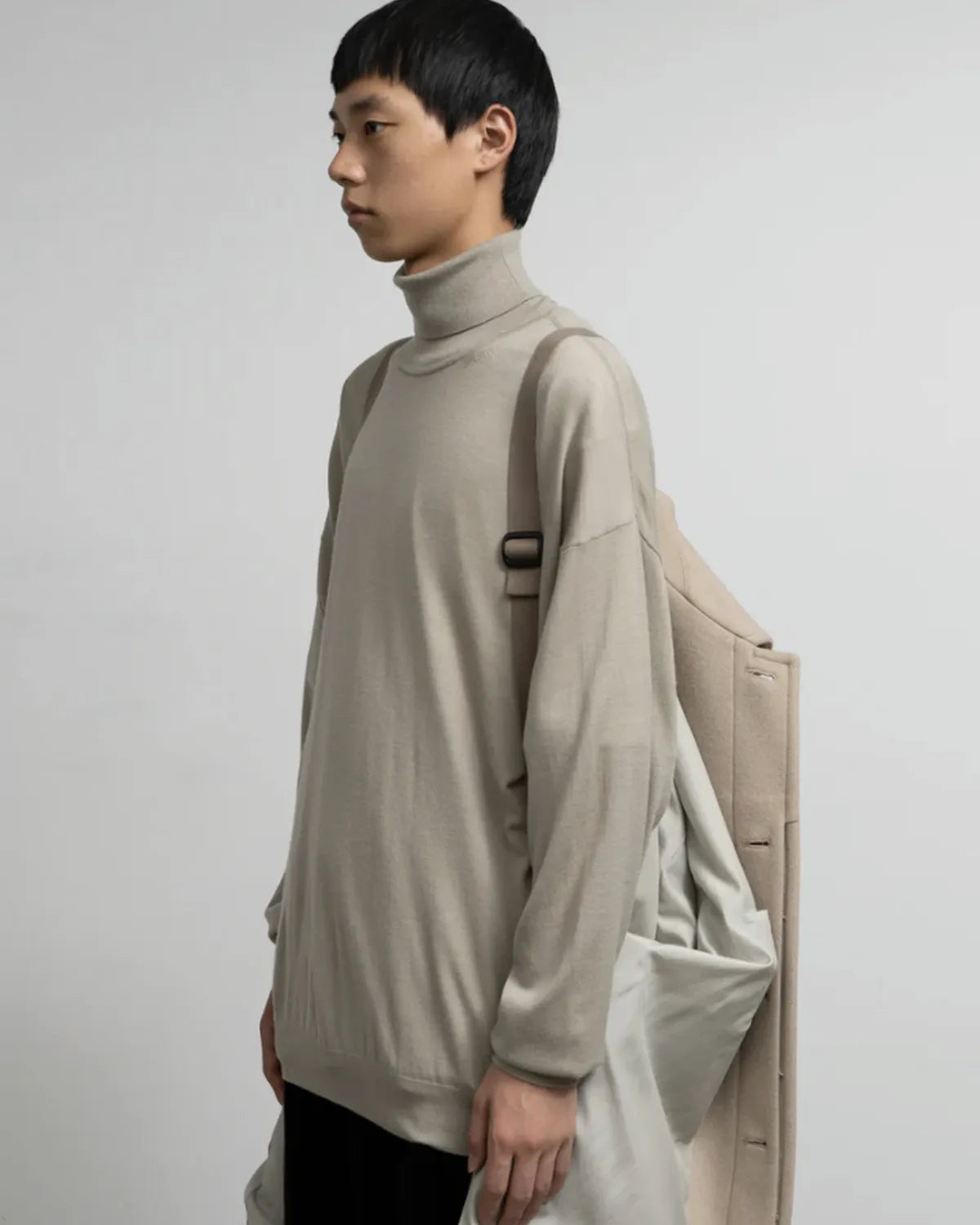 Graphpaper / Light Melton Oversized Coat (GU253-10270C)