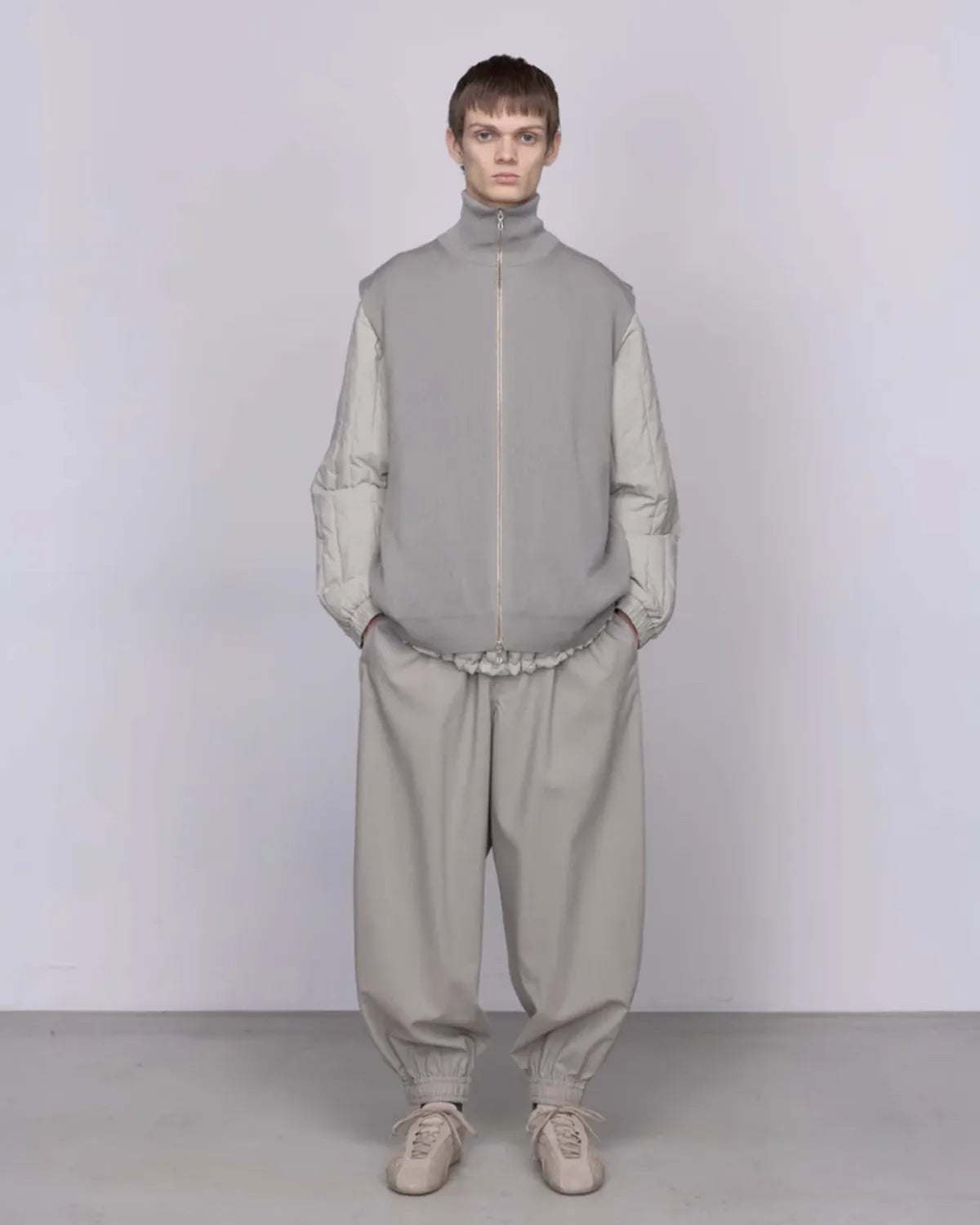 Graphpaper / High Density Drivers Knit Vest (GU253-80262C)