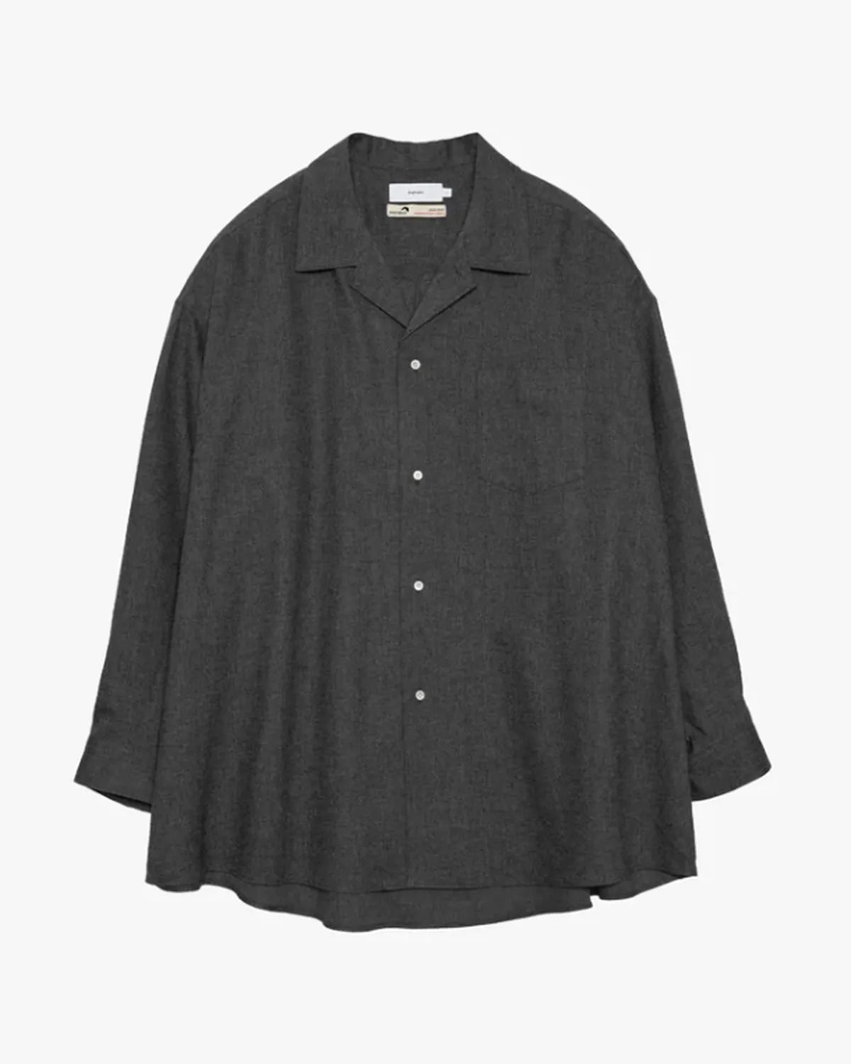 Graphpaper / SIDOGRAS Cotton Herringbone Flannel Sleeping Shirt (GM254-50044)