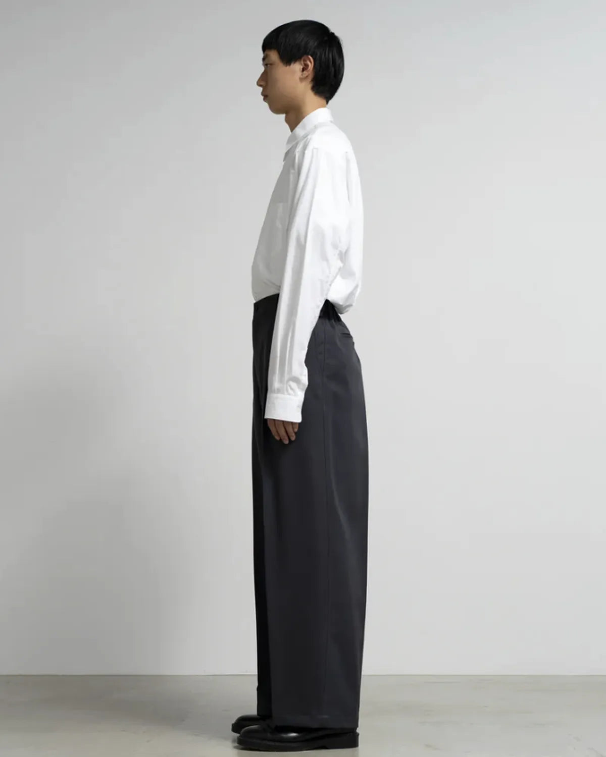 Graphpaper / Scale Off Wool Wide Slacks (GM254-40041B)