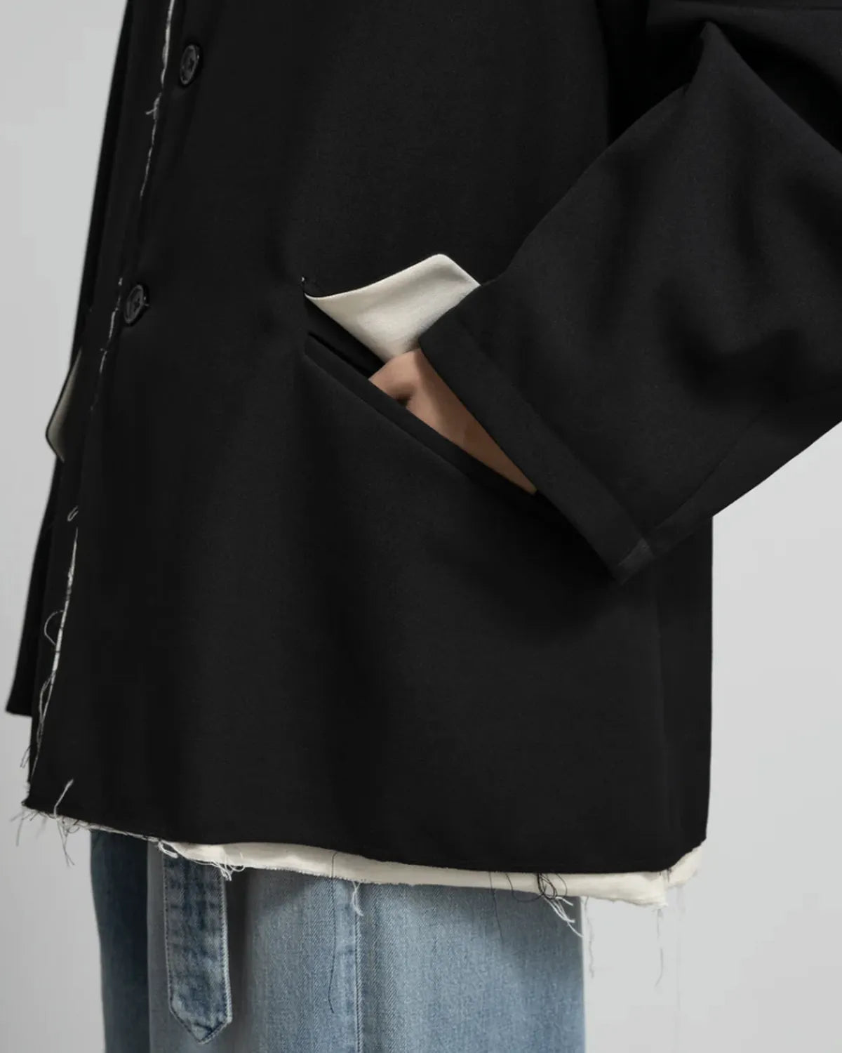 Graphpaper × CAMIEL FORTGEN / C.F × GP Wool Gabardine Coat (GM254-10105)