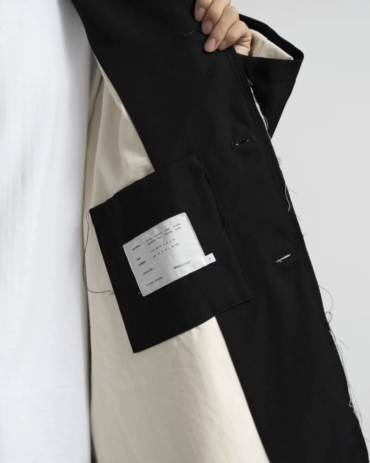 Graphpaper × CAMIEL FORTGEN / C.F × GP Wool Gabardine Coat (GM254-10105)