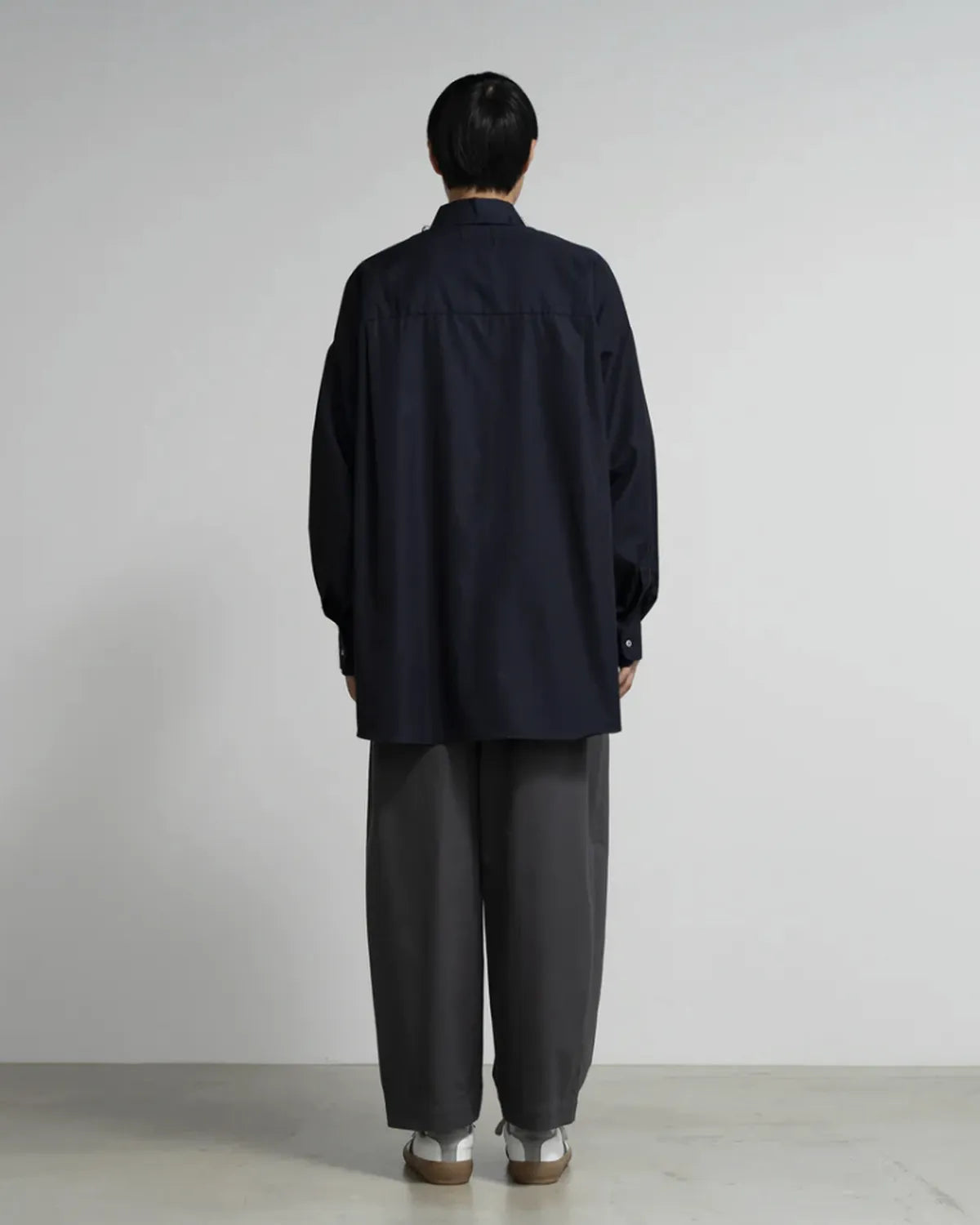 Graphpaper × CAMIEL FORTGEN / C.F × GP High Count Regular Collar Round Cut Shirt (GM254-50102)