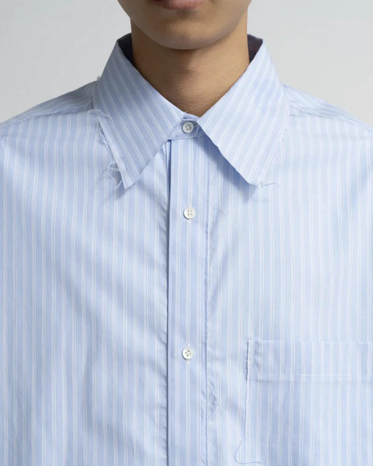 Graphpaper × CAMIEL FORTGEN / C.F × GP High Count Regular Collar Round Cut Shirt (GM254-50102)