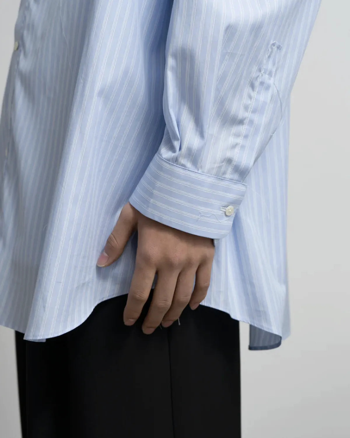 Graphpaper × CAMIEL FORTGEN / C.F × GP High Count Regular Collar Round Cut Shirt (GM254-50102)