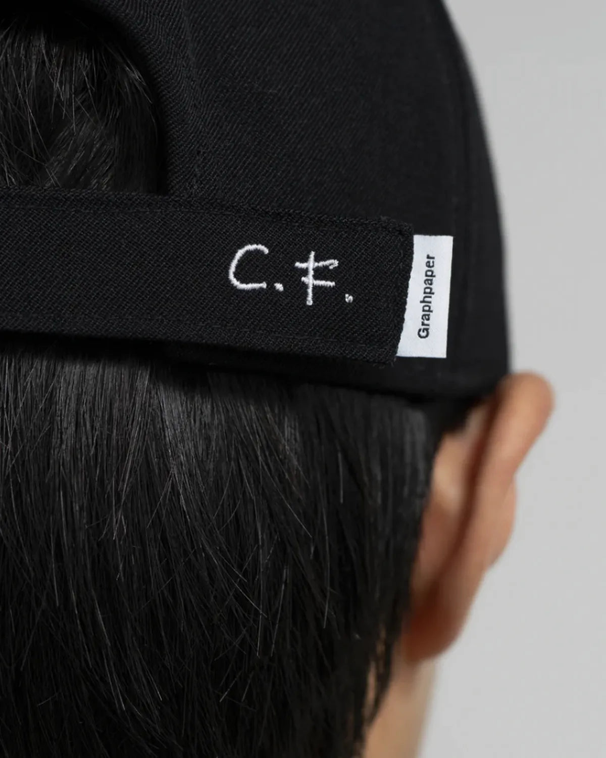 Graphpaper × CAMIEL FORTGEN / C.F × GP Back Satin Gabardine 6 Panel Cap (GM254-90107)