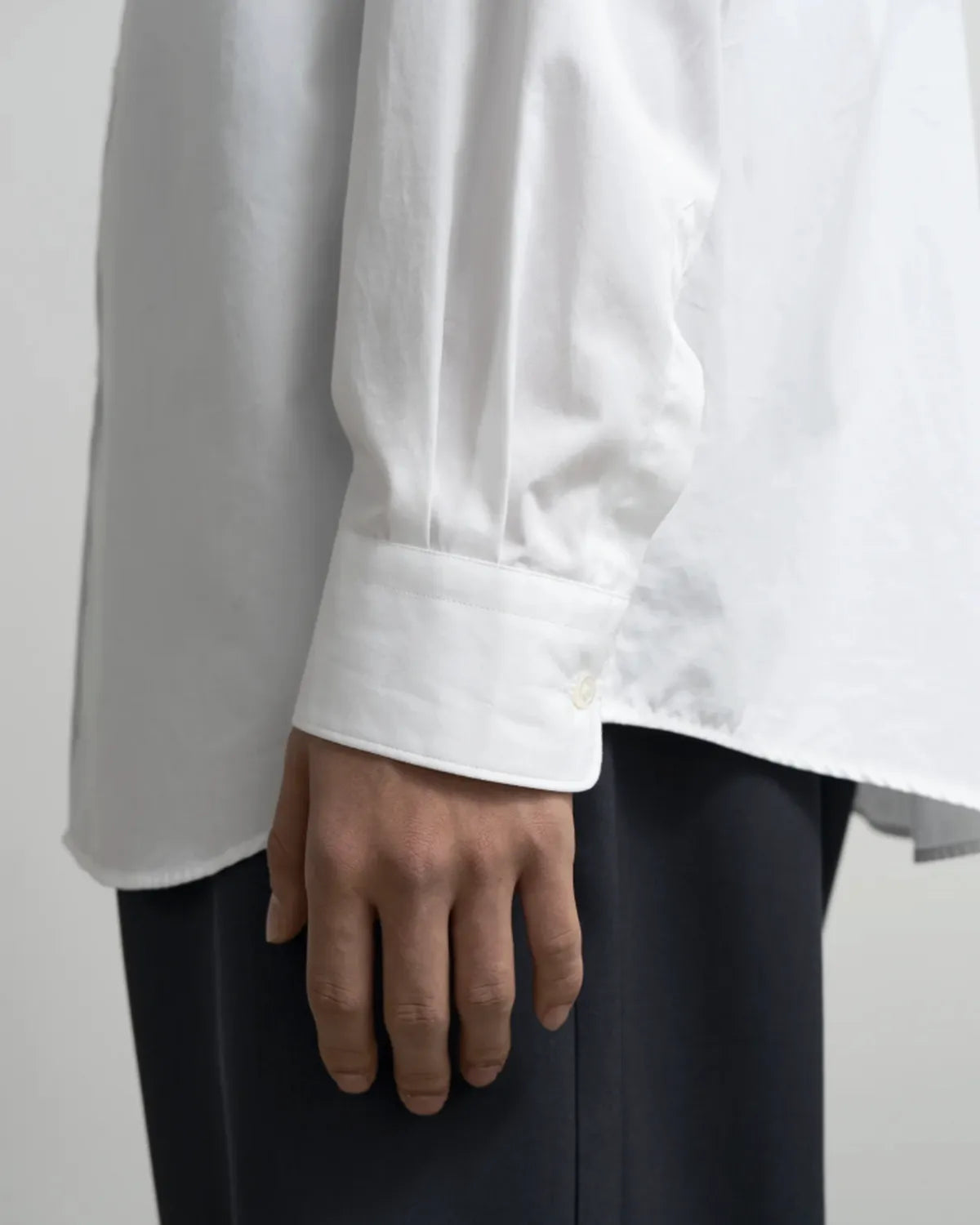 Graphpaper / High Count Regular Collar Round Cut Shirt (GM261-50032B)