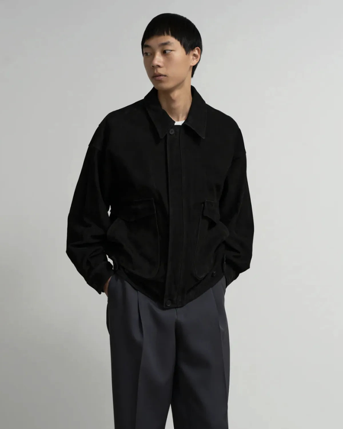 Graphpaper × YOKE / COW NUBACK LEATHER BLOUSON (YK25FW01017B-GP / GM253-30901Y)