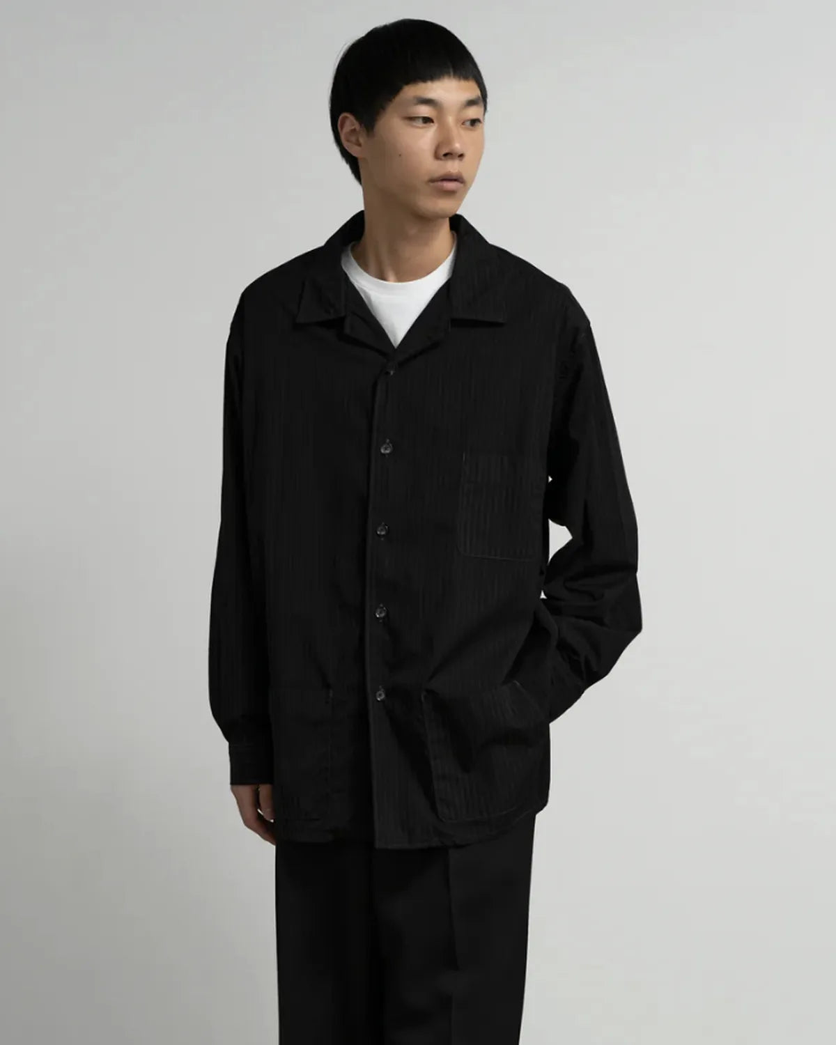 Graphpaper × YOKE / COTTON STRIPE SHIRT JACKET (YK25FW01277SH-GP / GM253-50905Y)