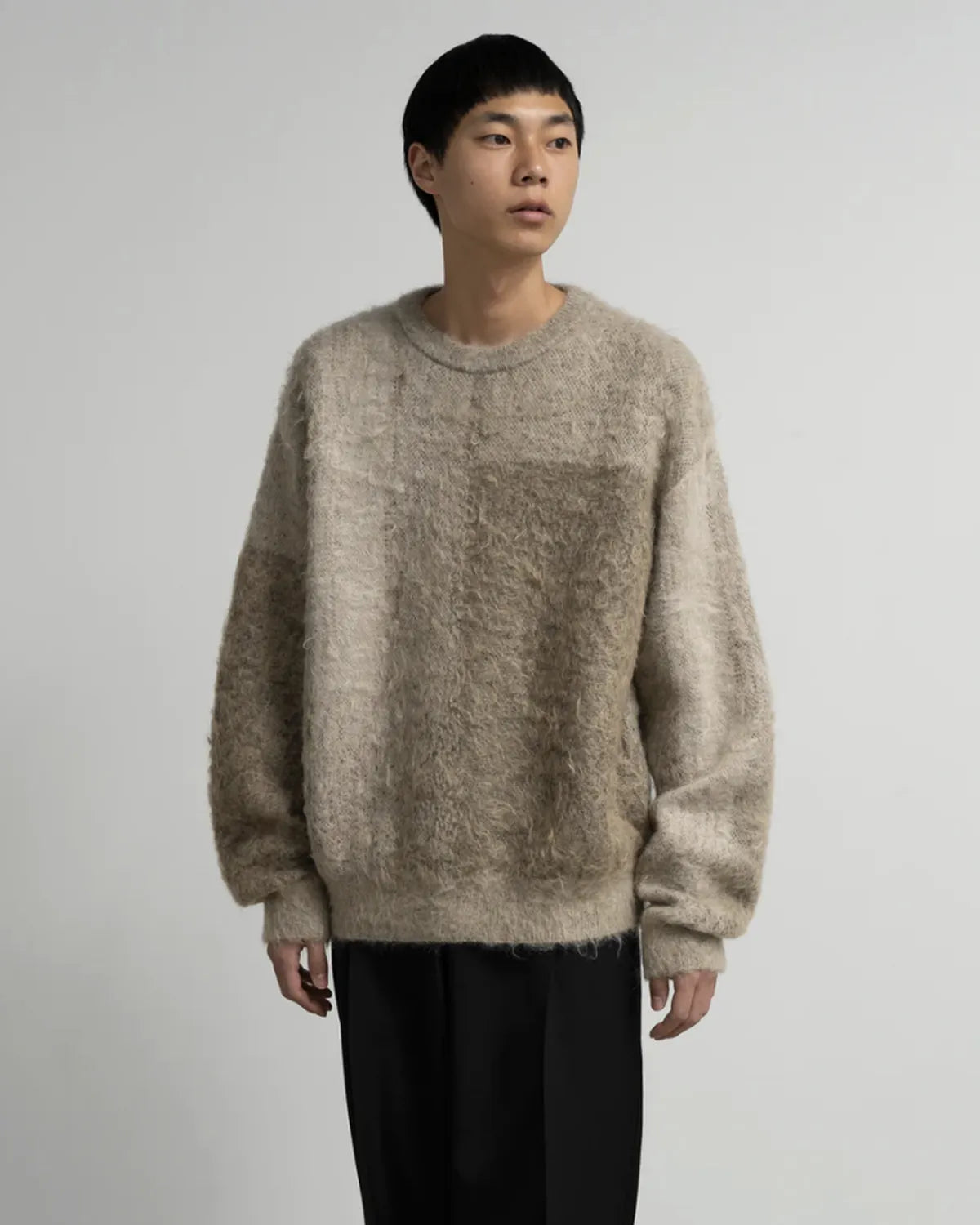 Graphpaper × YOKE / ABSTRACT JACQUARD CREWNECK SWEATER (YK25FW01110S-GP / GM253-70907Y)