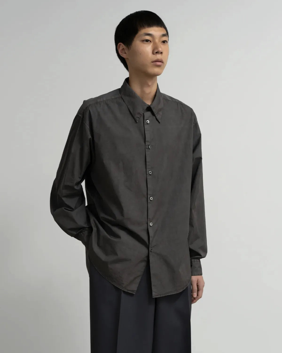 Graphpaper × YOKE / PIGMENT DYED REGULAR SHIRT (YK25FW01278SH-GP / GM253-50906Y)