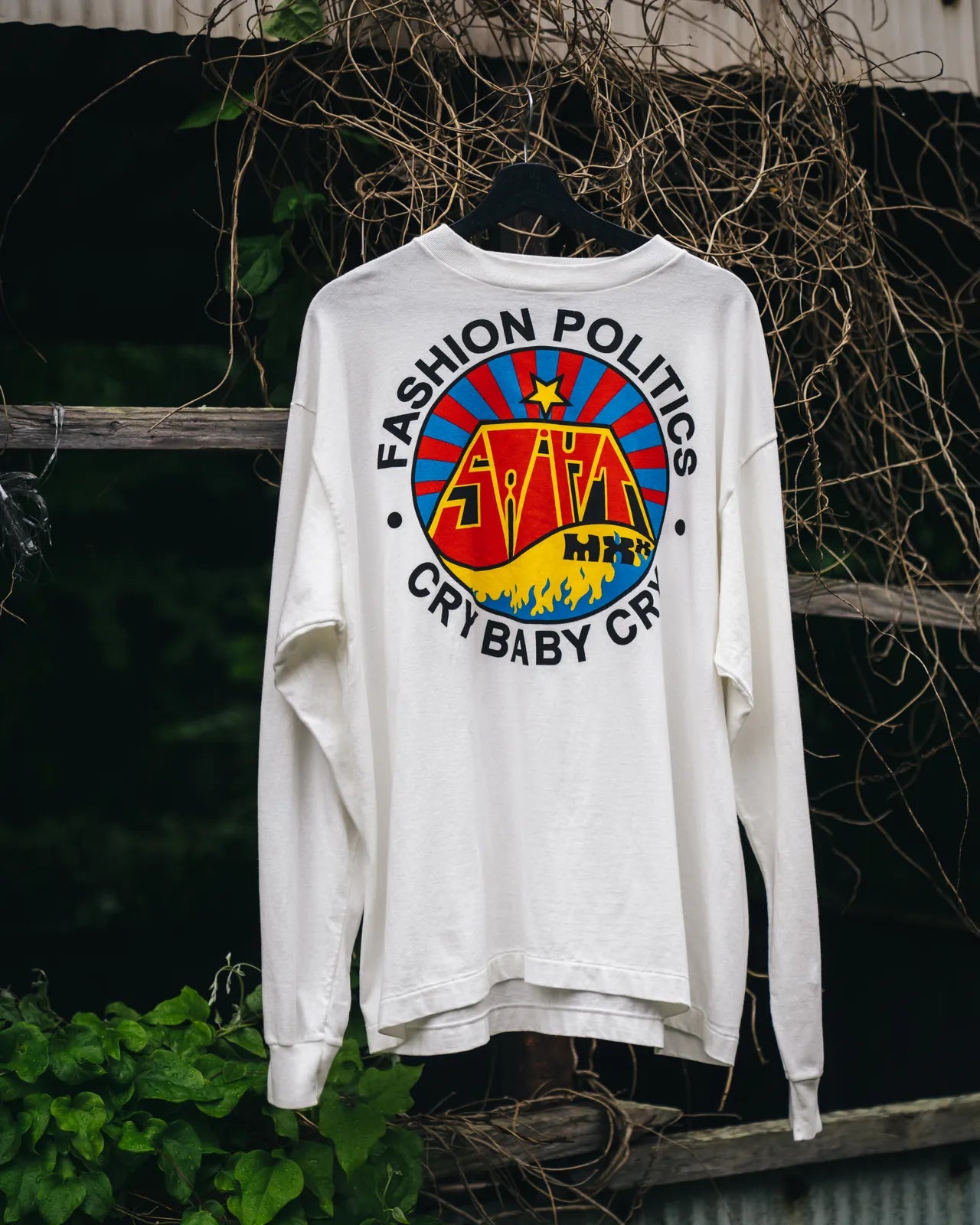 ©︎SAINT Mxxxxxx / LS TEE_FASHION POLITICS (SM-HR1-0000-034)