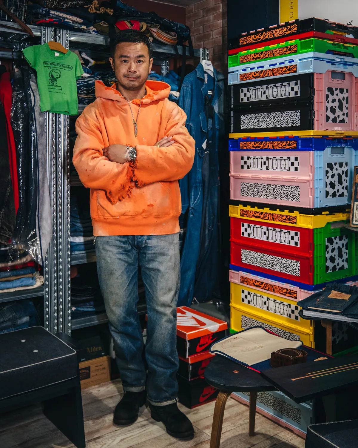 ©︎SAINT Mxxxxxx × BerBerJin / BB_DBL FACE HOODIE/SAINT (SM-HR1-0000-C57)