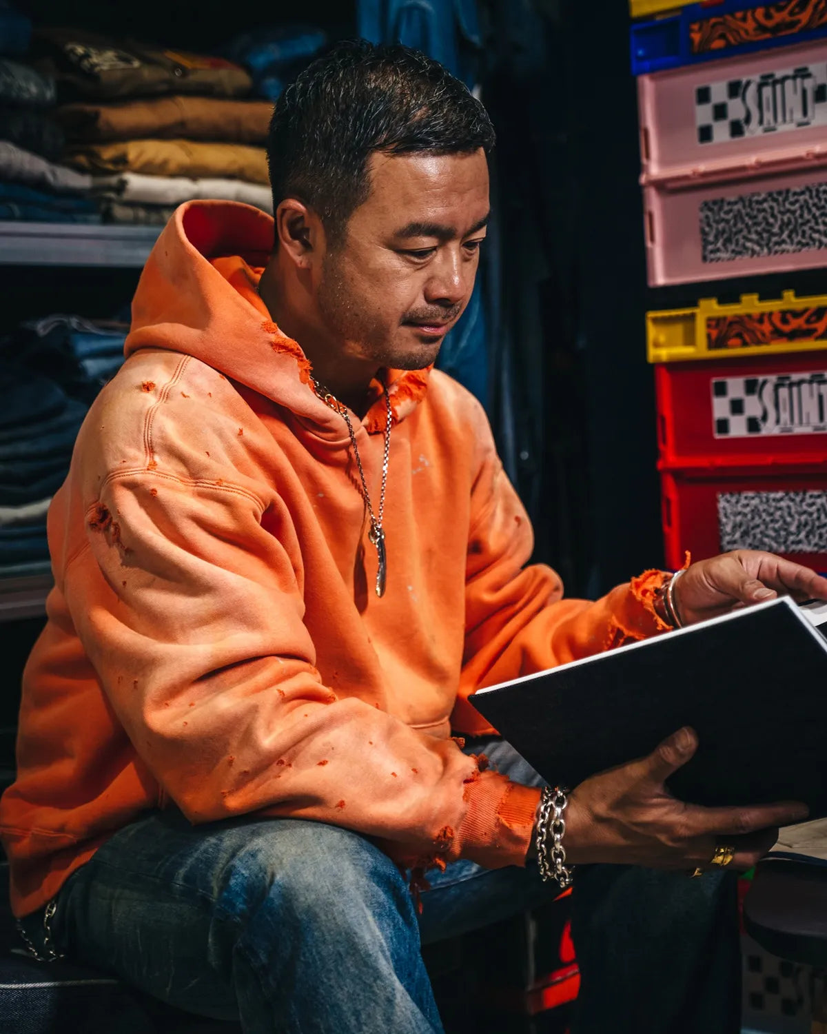 ©︎SAINT Mxxxxxx × BerBerJin / BB_DBL FACE HOODIE/SAINT (SM-HR1-0000-C57)