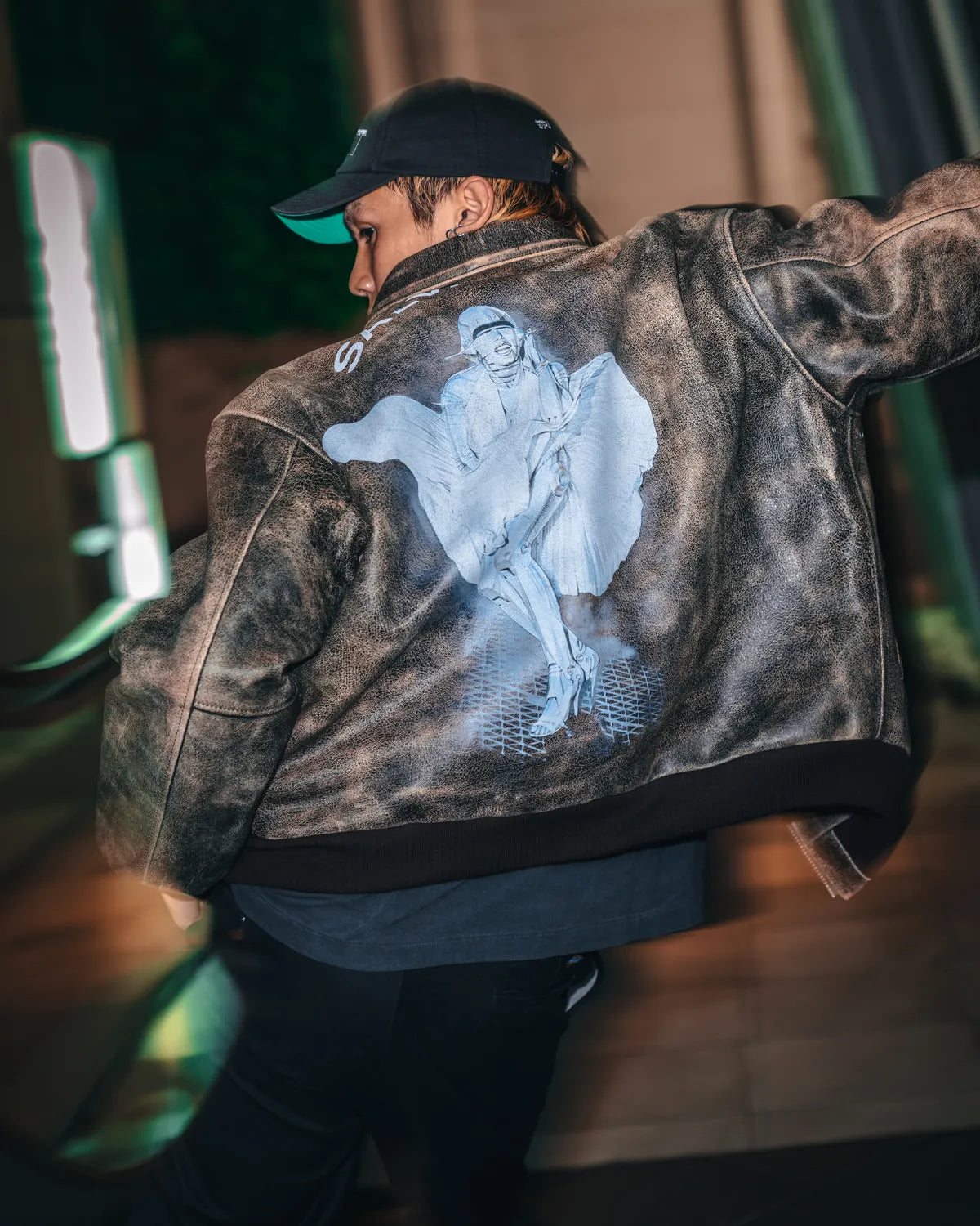 ©︎SAINT Mxxxxxx × SORAYAMA / SRYM_LEATHER A2 JKT (SM-HR1-0000-C80)