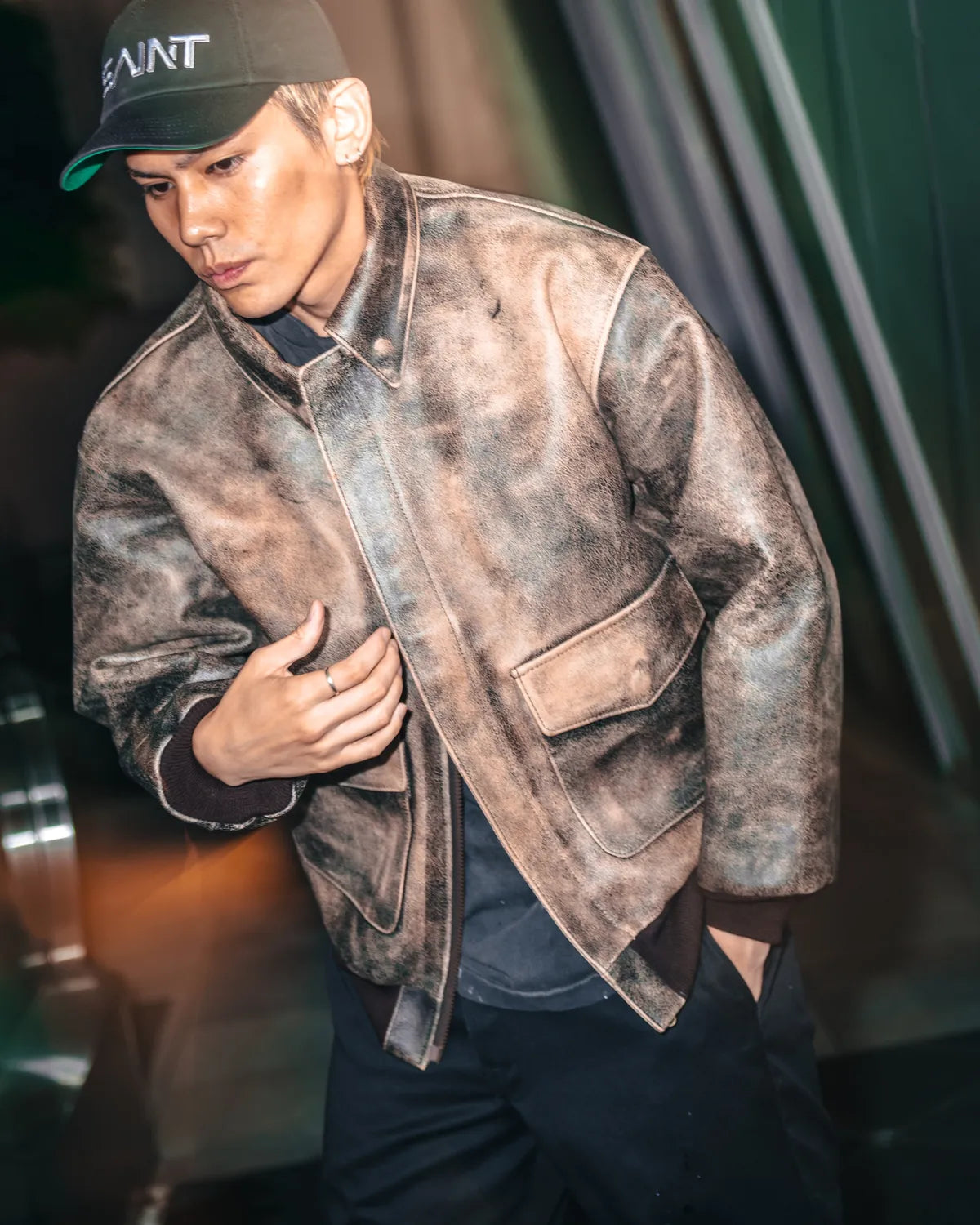 ©︎SAINT Mxxxxxx × SORAYAMA / SRYM_LEATHER A2 JKT (SM-HR1-0000-C80)