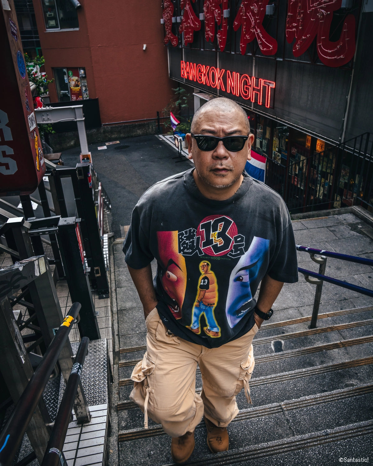 SAINT M×××××× (セントマイケル) × SANTASTIC! / GS_SS TEE-隣人
