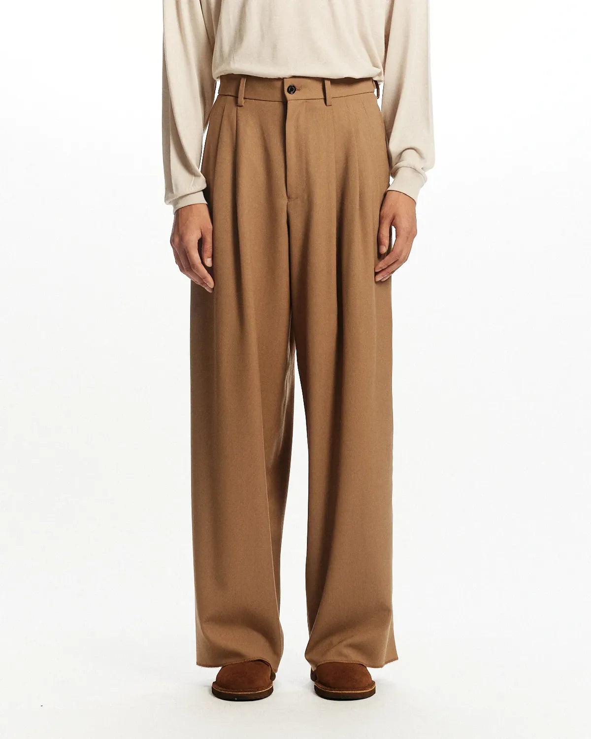 MARKAWARE / Survival Cloth® Tropical Triple Pleated Wide Trousers (A26A03PT02C)