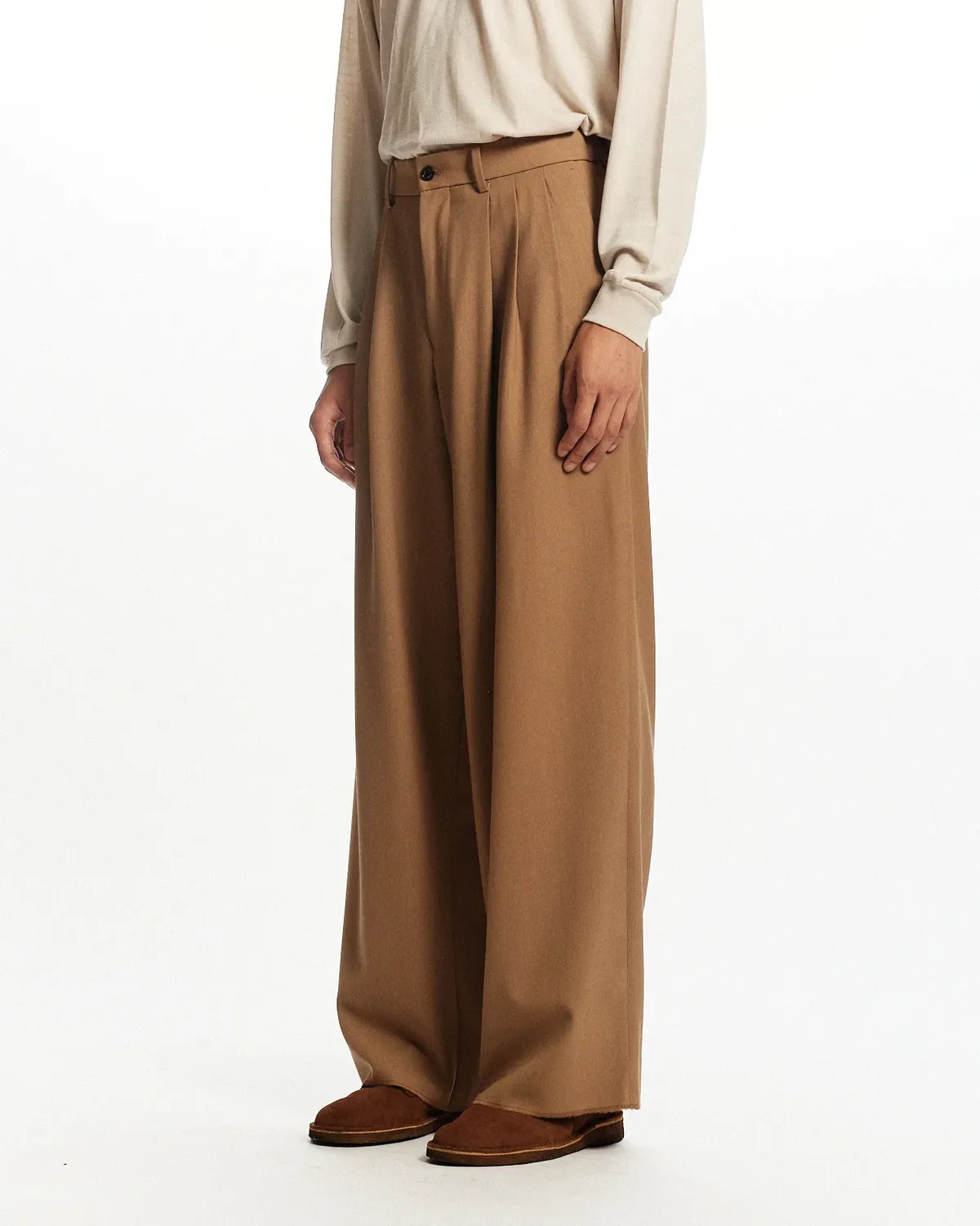 MARKAWARE / Survival Cloth® Tropical Triple Pleated Wide Trousers (A26A03PT02C)