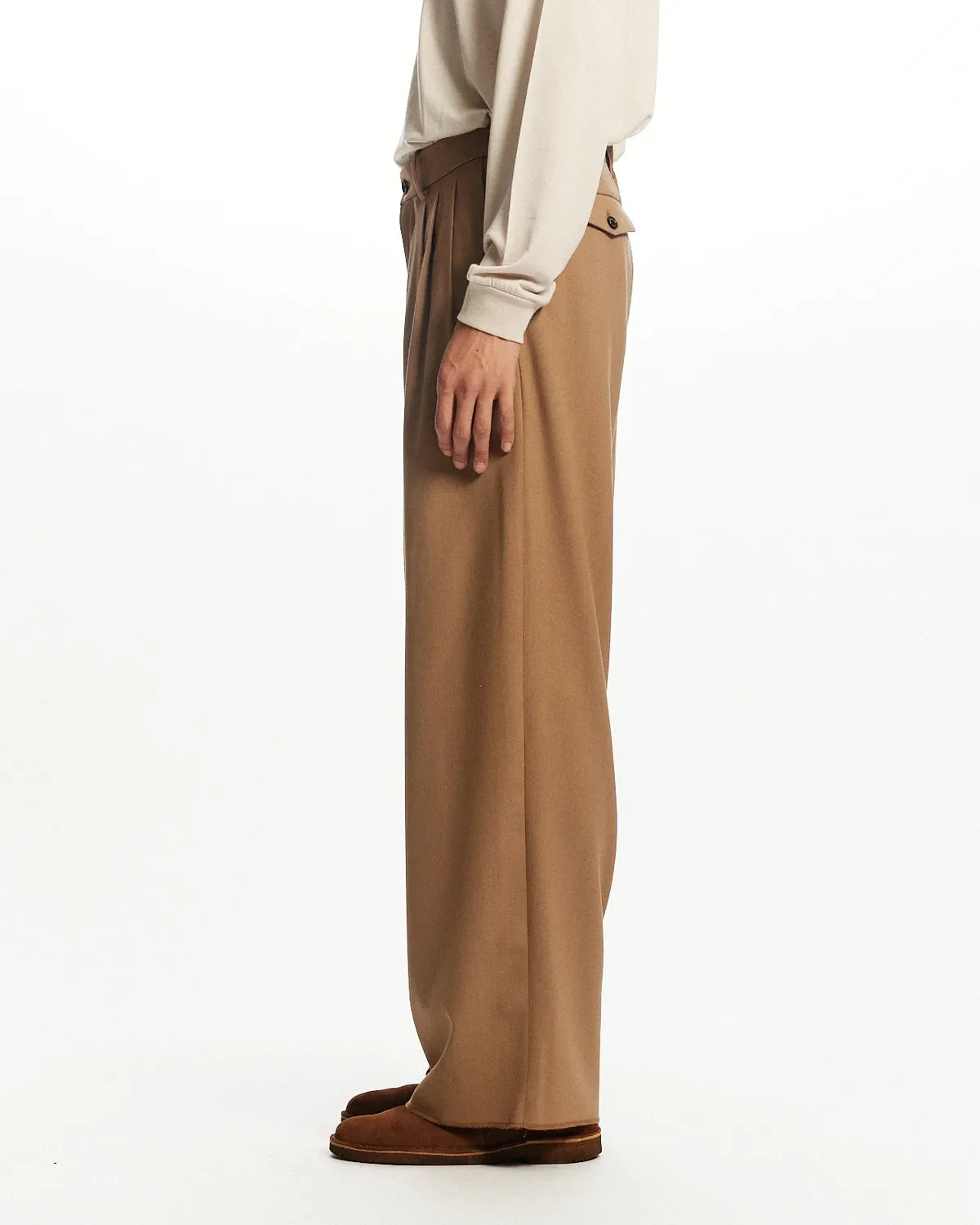 MARKAWARE / Survival Cloth® Tropical Triple Pleated Wide Trousers (A26A03PT02C)