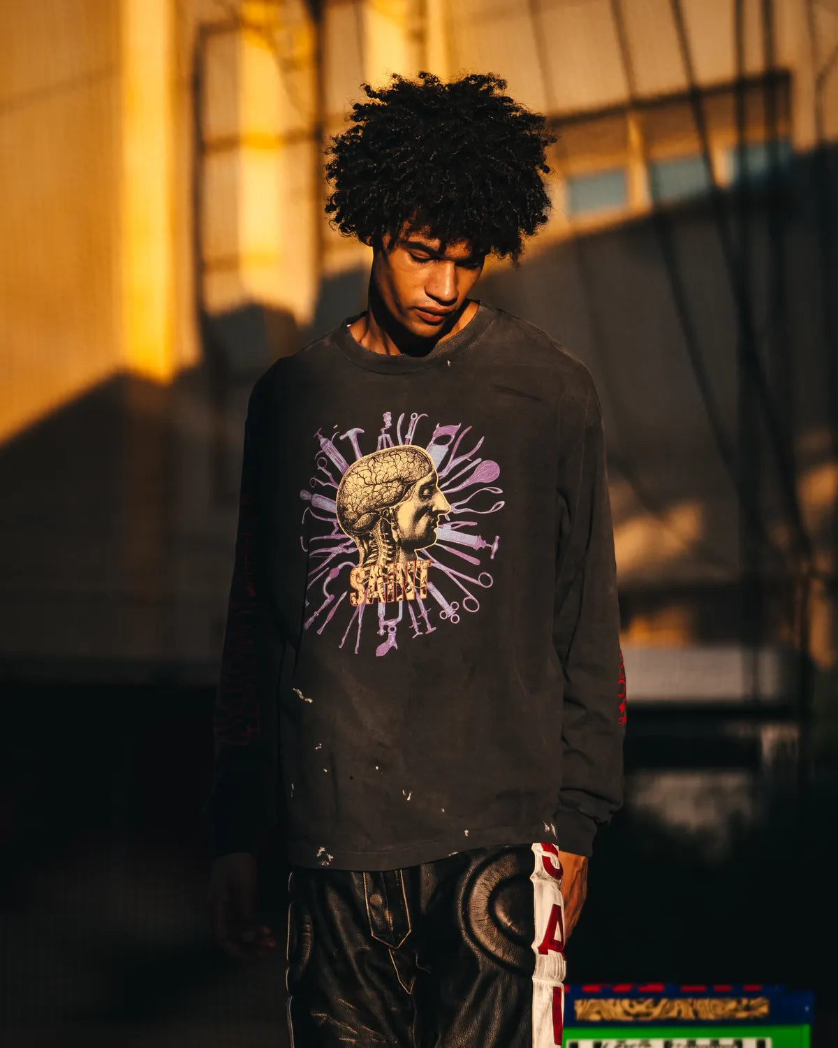 ©︎SAINT Mxxxxxx / LS T-SHIRT / HEAD (SM-MK8-0000-026)