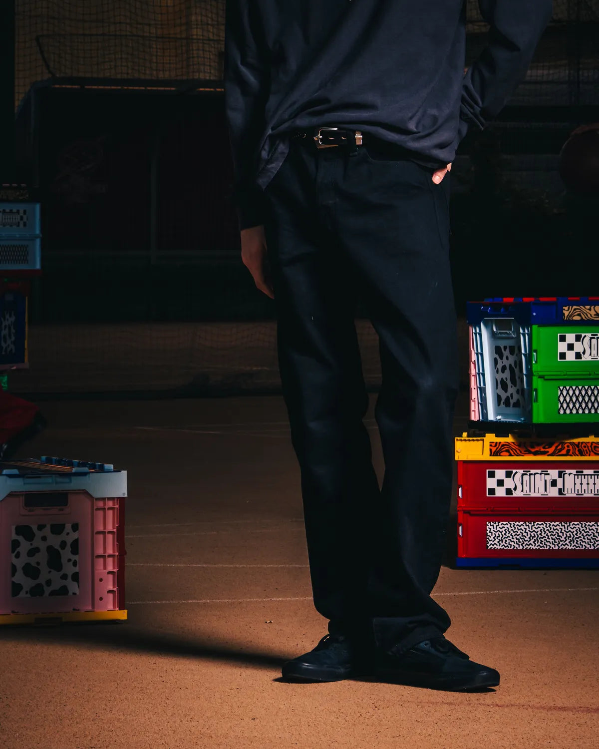 ©︎SAINT Mxxxxxx / BLACK DENIM PANTS / STRAIGHT (SM-MK8-0000-077)