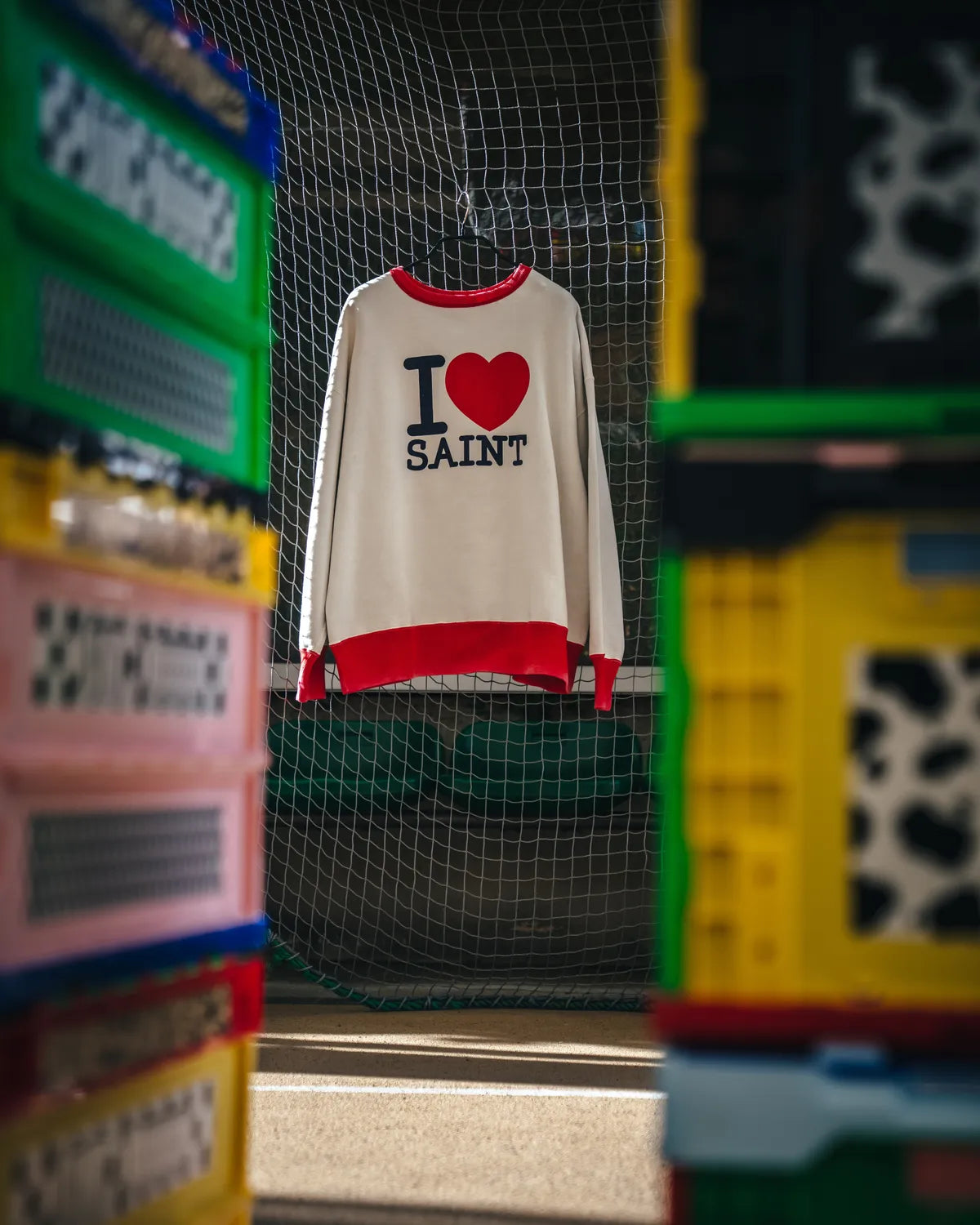 SAINT M×××××× (セントマイケル) / CREW NECK SWEAT / I LOVE SAINT