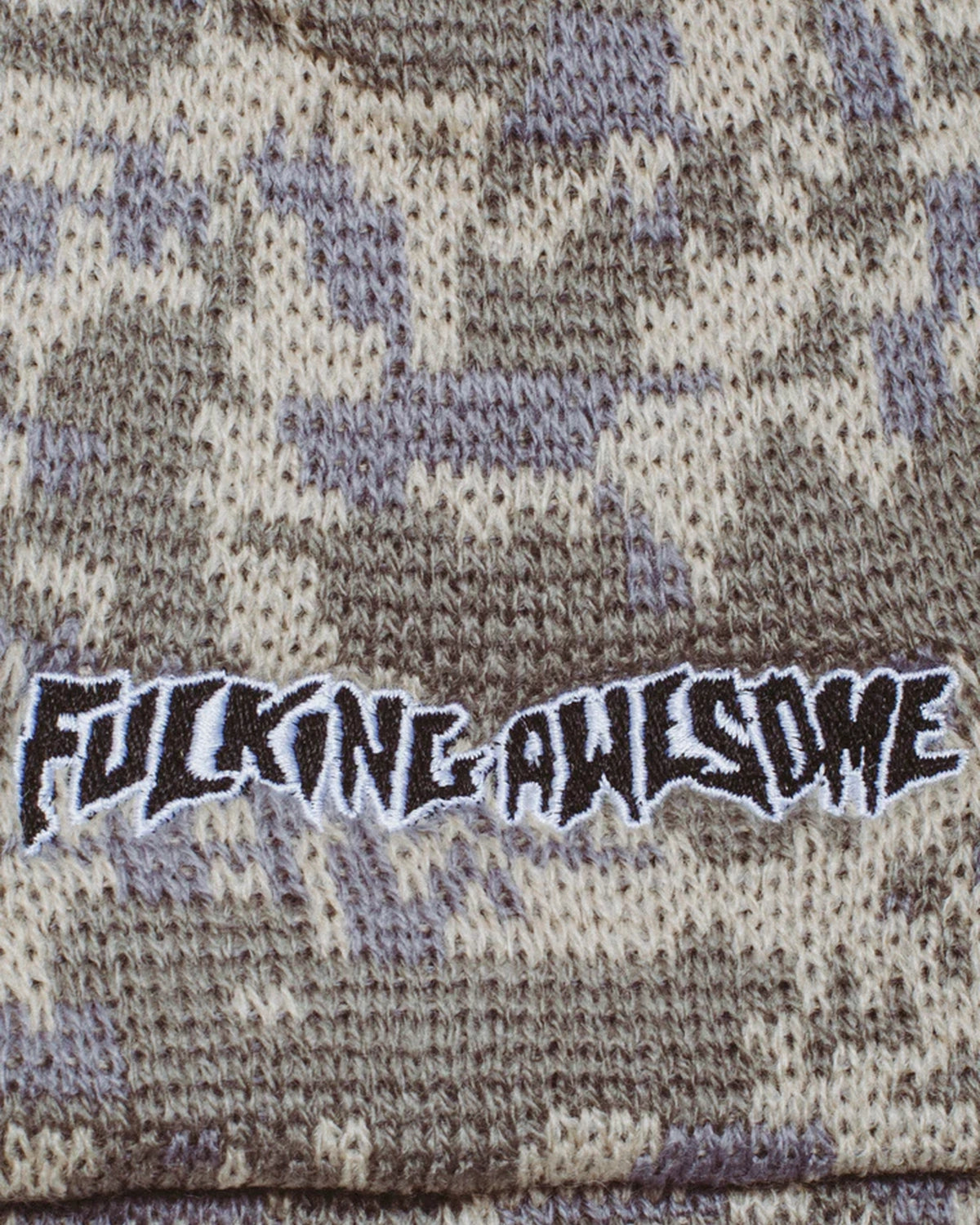 FUCKING AWESOME / Embroidered Stamp Logo Skully Beanie
